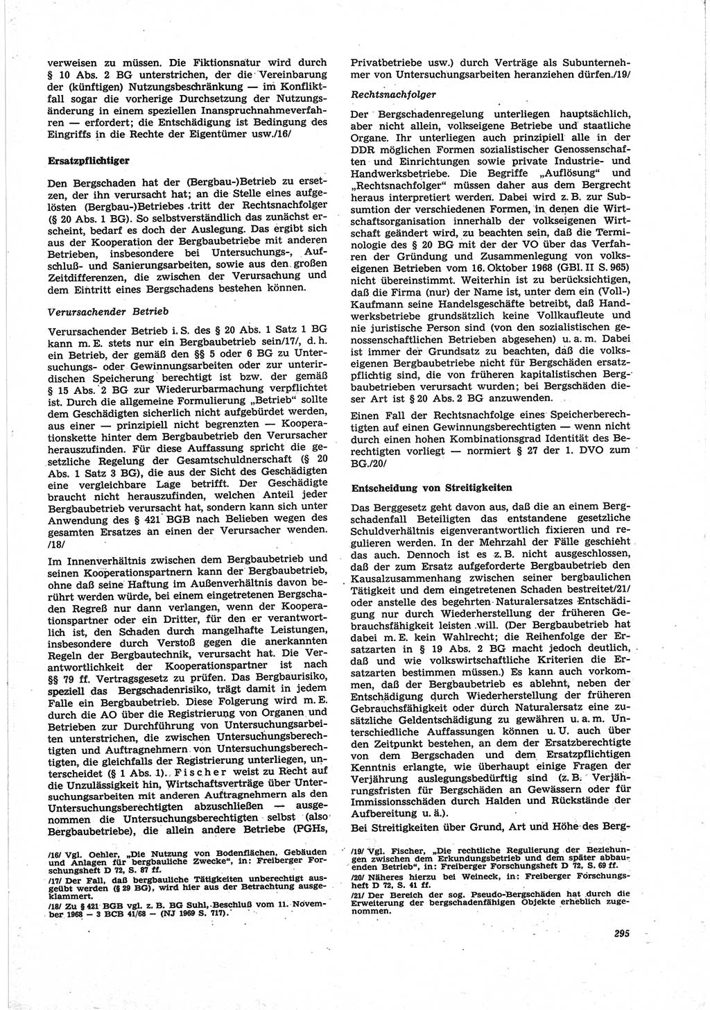 Neue Justiz (NJ), Zeitschrift für Recht und Rechtswissenschaft [Deutsche Demokratische Republik (DDR)], 25. Jahrgang 1971, Seite 295 (NJ DDR 1971, S. 295)