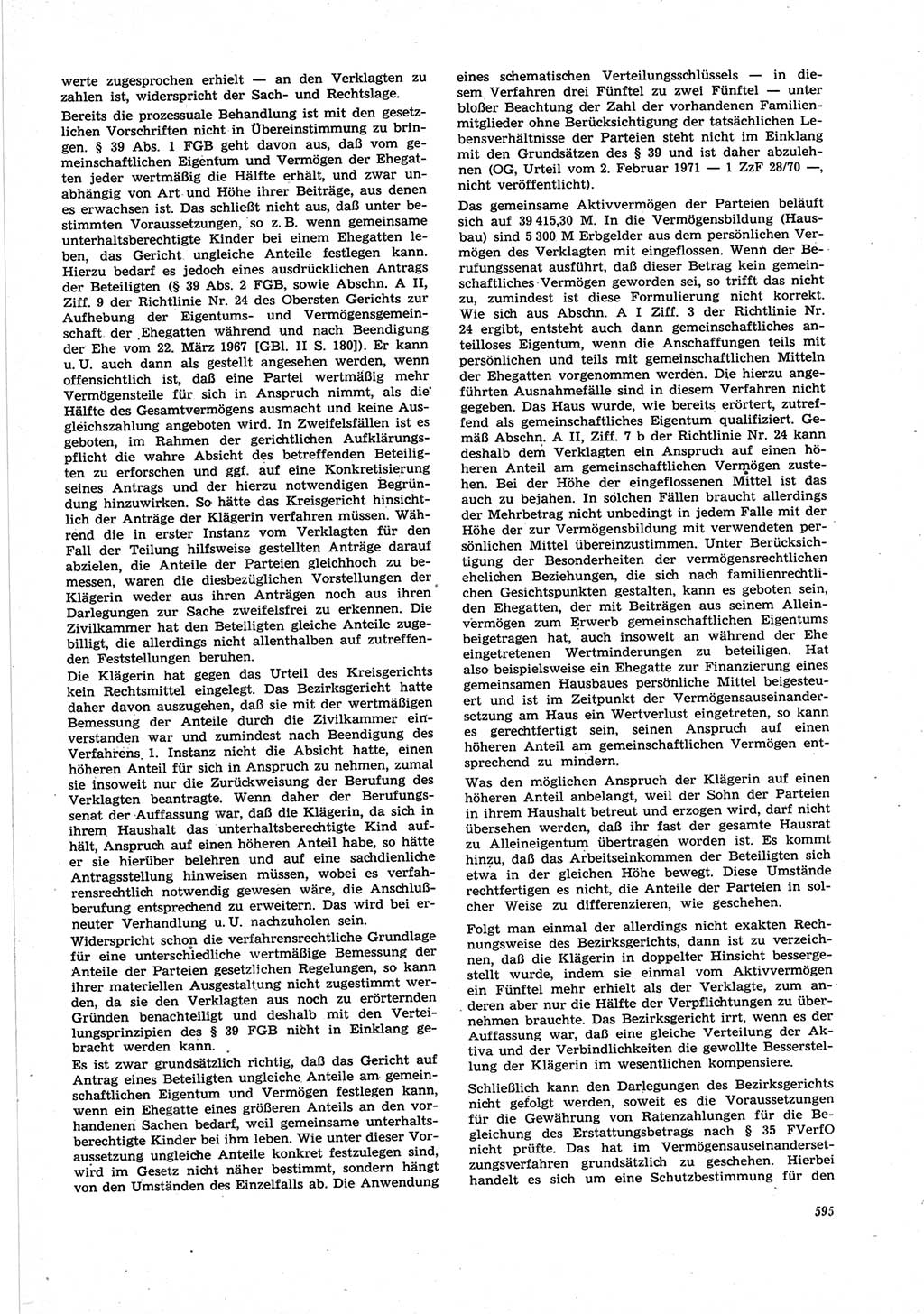 Neue Justiz (NJ), Zeitschrift für Recht und Rechtswissenschaft [Deutsche Demokratische Republik (DDR)], 25. Jahrgang 1971, Seite 595 (NJ DDR 1971, S. 595)