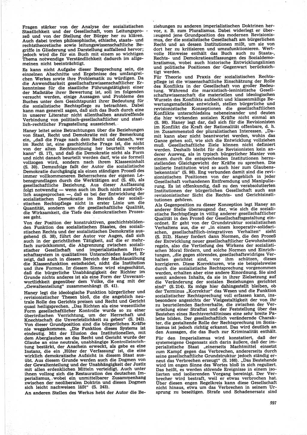 Neue Justiz (NJ), Zeitschrift für Recht und Rechtswissenschaft [Deutsche Demokratische Republik (DDR)], 25. Jahrgang 1971, Seite 597 (NJ DDR 1971, S. 597)