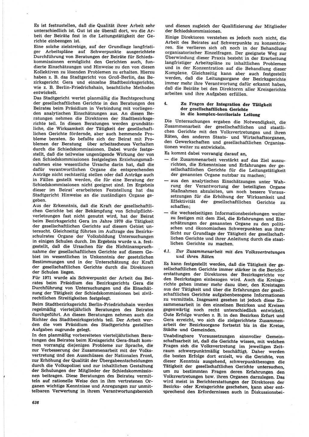 Neue Justiz (NJ), Zeitschrift für Recht und Rechtswissenschaft [Deutsche Demokratische Republik (DDR)], 25. Jahrgang 1971, Seite 636 (NJ DDR 1971, S. 636)