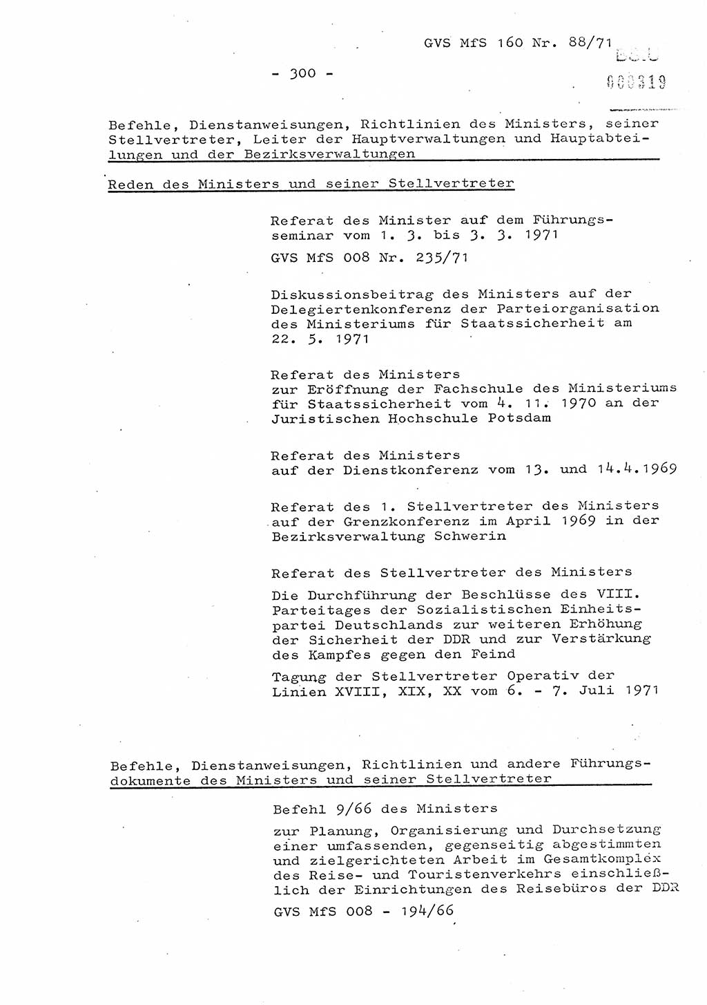 Dissertation Oberstleutnant Josef Schwarz (BV Schwerin), Major Fritz Amm (JHS), Hauptmann Peter Gräßler (JHS), Ministerium für Staatssicherheit (MfS) [Deutsche Demokratische Republik (DDR)], Juristische Hochschule (JHS), Geheime Verschlußsache (GVS) 160-88/71, Potsdam 1972, Seite 300 (Diss. MfS DDR JHS GVS 160-88/71 1972, S. 300)