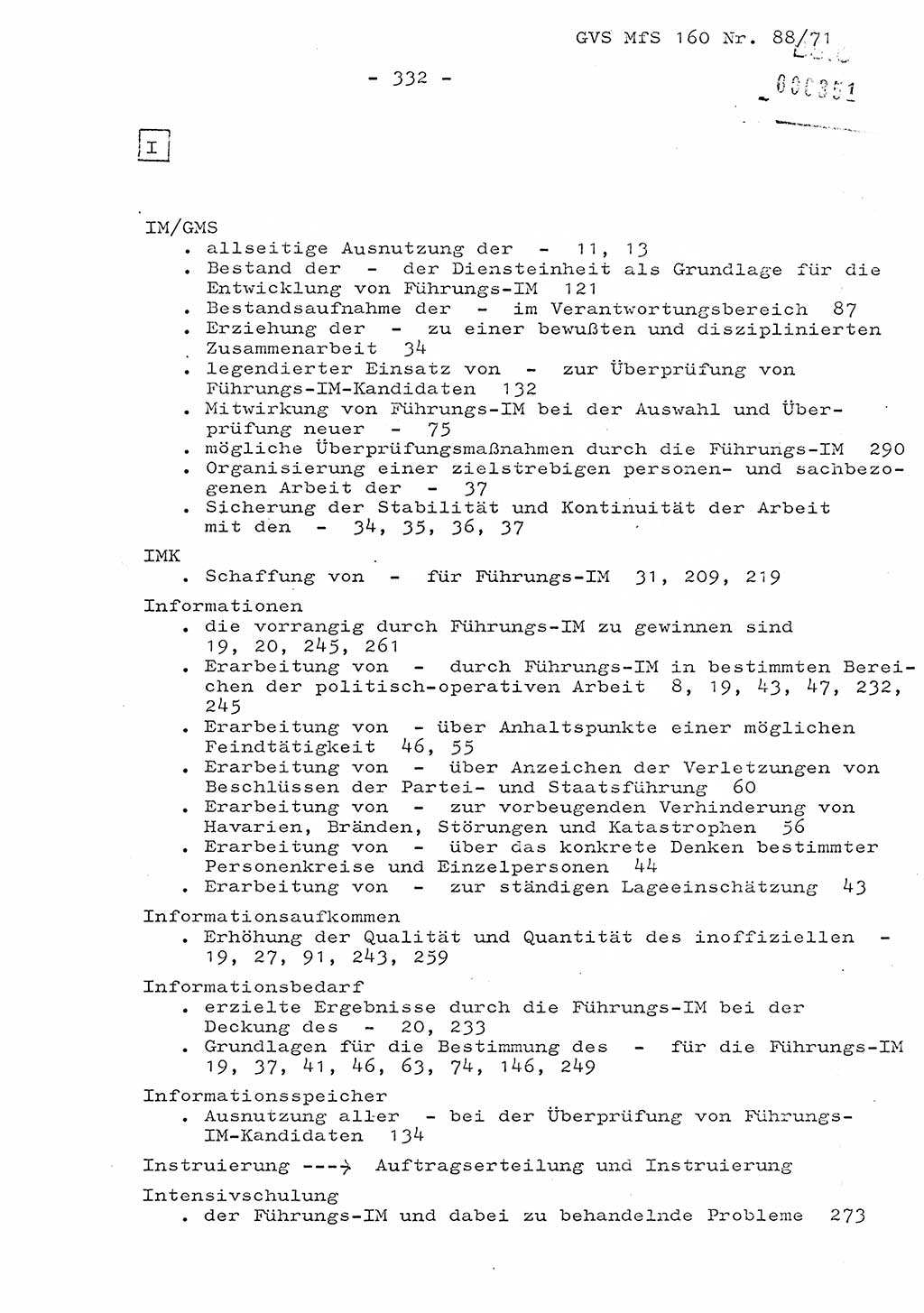 Dissertation Oberstleutnant Josef Schwarz (BV Schwerin), Major Fritz Amm (JHS), Hauptmann Peter Gräßler (JHS), Ministerium für Staatssicherheit (MfS) [Deutsche Demokratische Republik (DDR)], Juristische Hochschule (JHS), Geheime Verschlußsache (GVS) 160-88/71, Potsdam 1972, Seite 332 (Diss. MfS DDR JHS GVS 160-88/71 1972, S. 332)