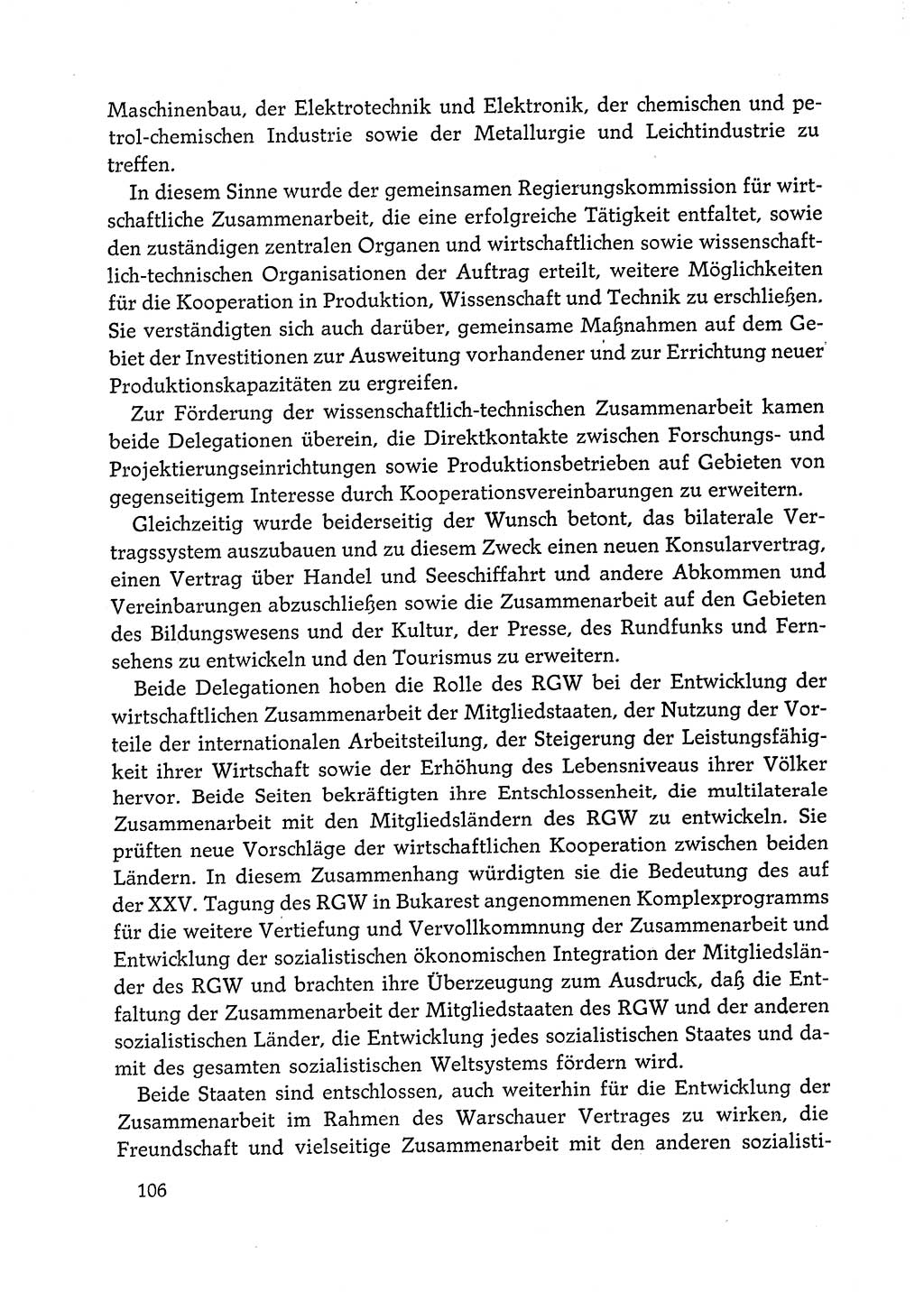 Dokumente der Sozialistischen Einheitspartei Deutschlands (SED) [Deutsche Demokratische Republik (DDR)] 1972-1973, Seite 106 (Dok. SED DDR 1972-1973, S. 106)