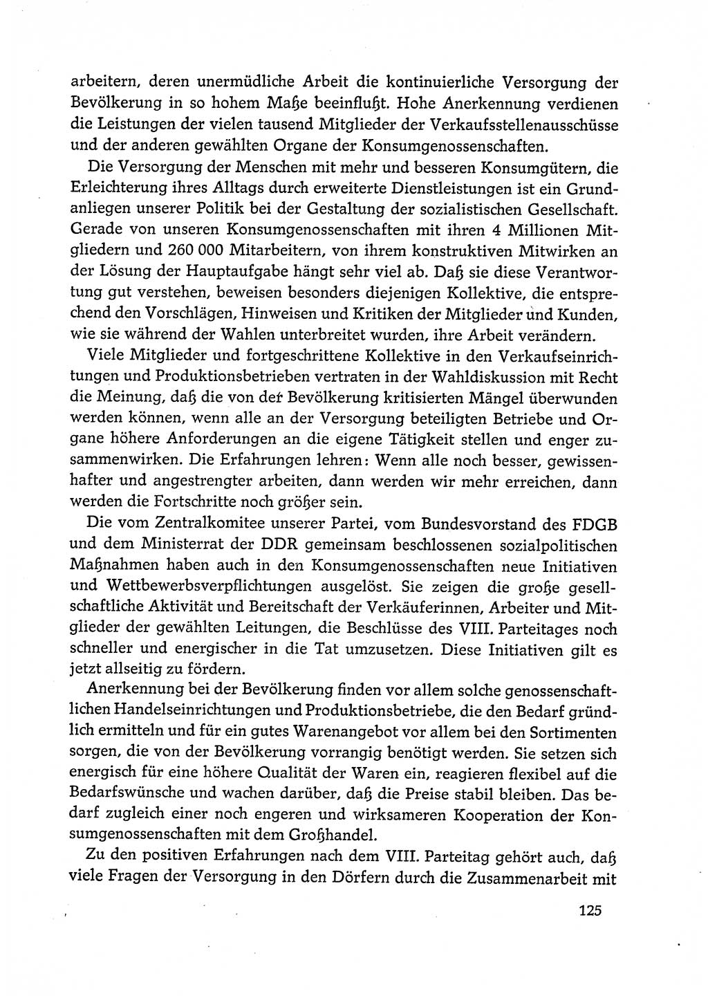 Dokumente der Sozialistischen Einheitspartei Deutschlands (SED) [Deutsche Demokratische Republik (DDR)] 1972-1973, Seite 125 (Dok. SED DDR 1972-1973, S. 125)