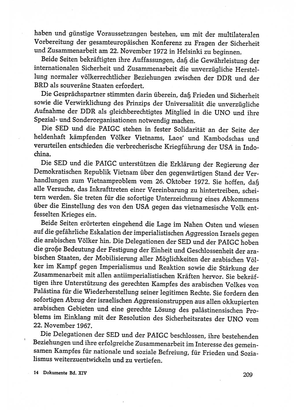 Dokumente der Sozialistischen Einheitspartei Deutschlands (SED) [Deutsche Demokratische Republik (DDR)] 1972-1973, Seite 209 (Dok. SED DDR 1972-1973, S. 209)