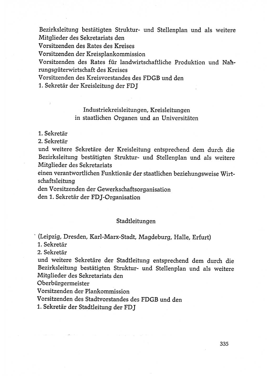 Dokumente der Sozialistischen Einheitspartei Deutschlands (SED) [Deutsche Demokratische Republik (DDR)] 1972-1973, Seite 335 (Dok. SED DDR 1972-1973, S. 335)
