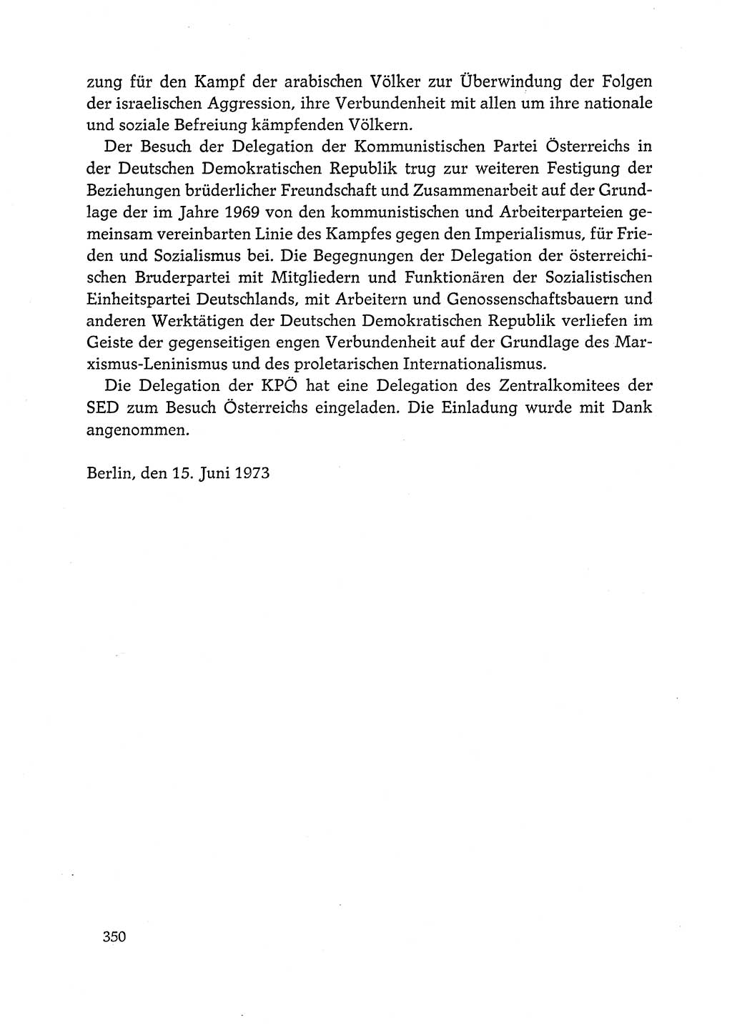 Dokumente der Sozialistischen Einheitspartei Deutschlands (SED) [Deutsche Demokratische Republik (DDR)] 1972-1973, Seite 350 (Dok. SED DDR 1972-1973, S. 350)