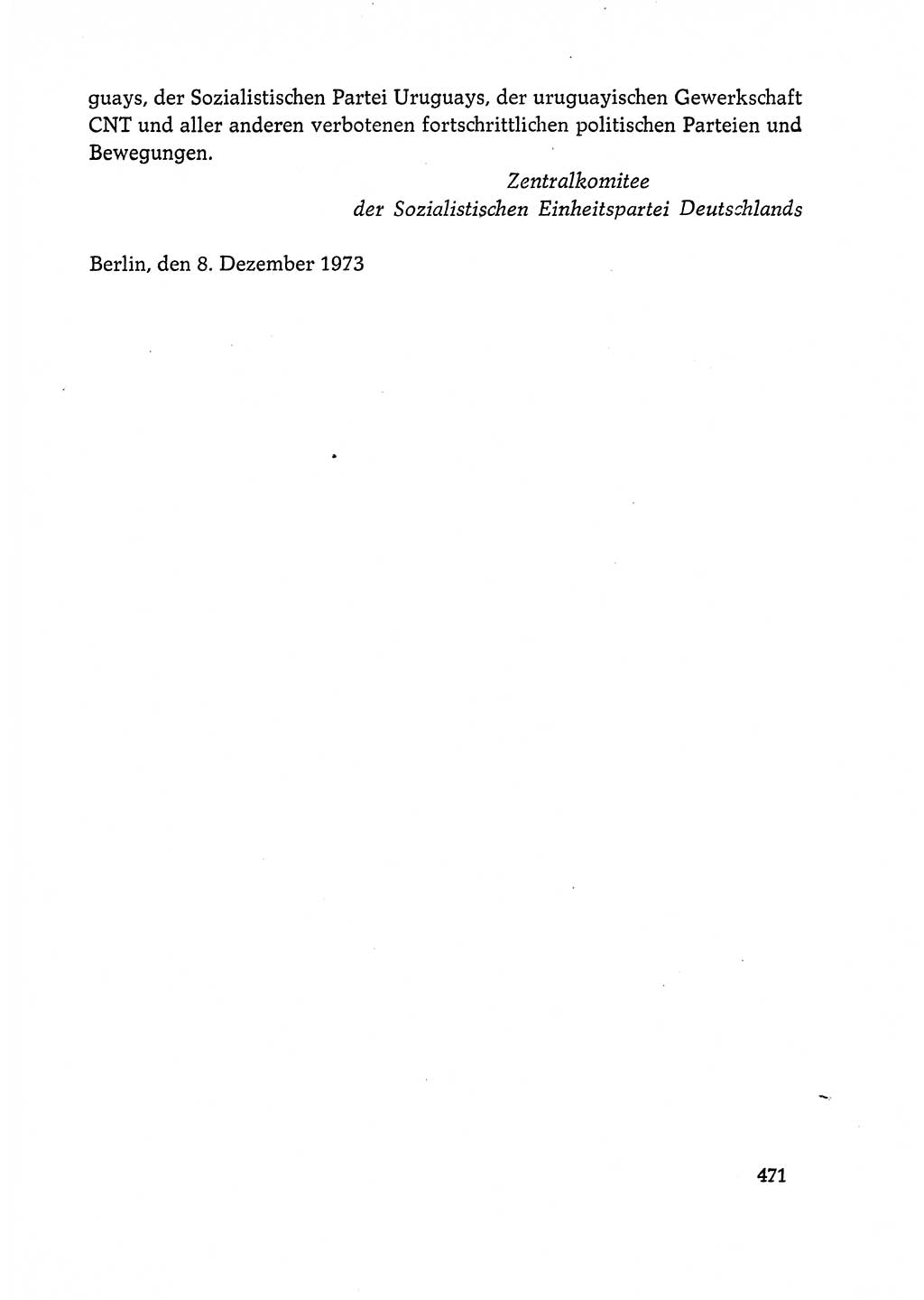 Dokumente der Sozialistischen Einheitspartei Deutschlands (SED) [Deutsche Demokratische Republik (DDR)] 1972-1973, Seite 471 (Dok. SED DDR 1972-1973, S. 471)