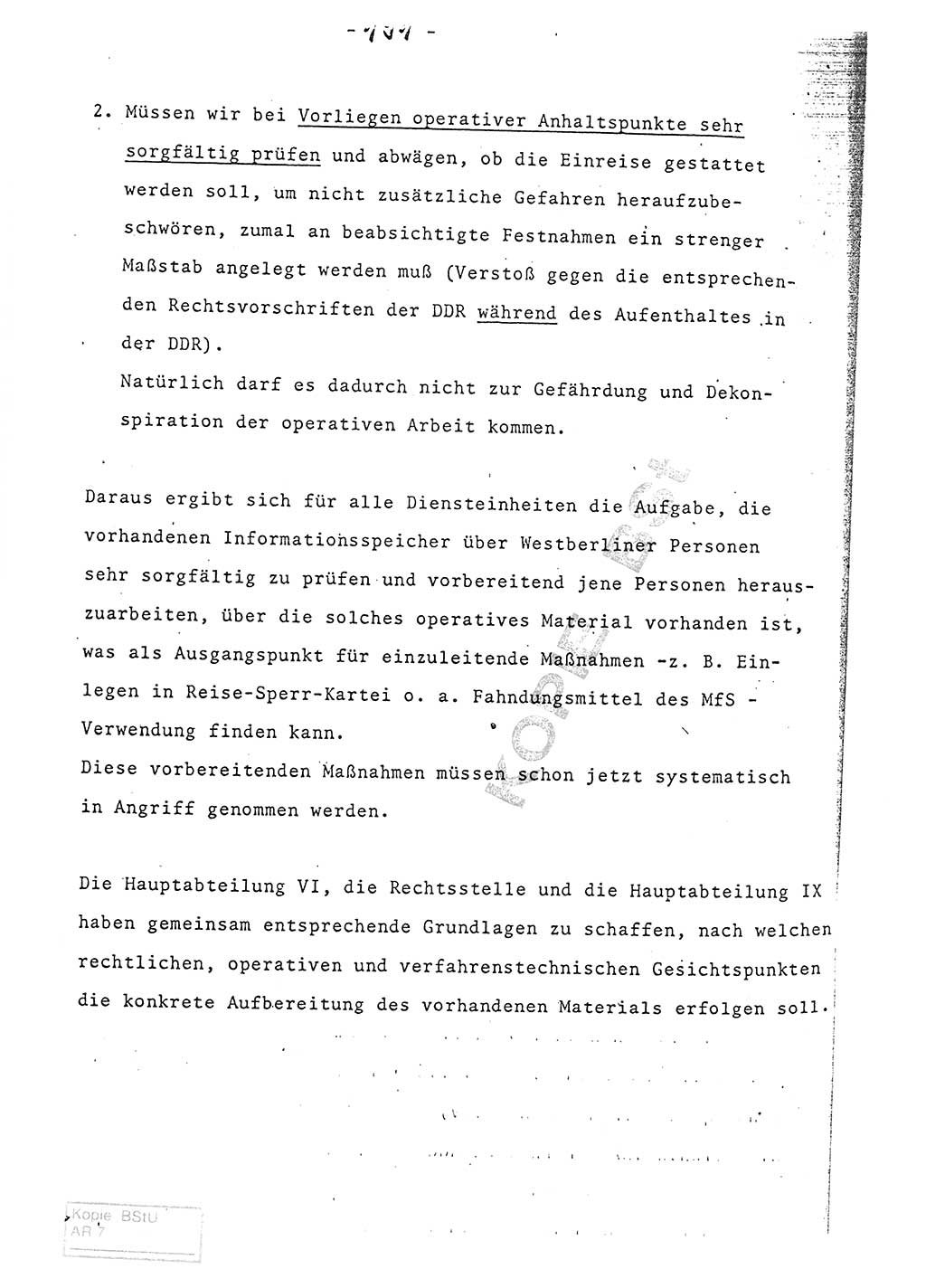 Referat (Entwurf) des Genossen Minister (Generaloberst Erich Mielke) auf der Dienstkonferenz 1972, Ministerium für Staatssicherheit (MfS) [Deutsche Demokratische Republik (DDR)], Der Minister, Geheime Verschlußsache (GVS) 008-150/72, Berlin 25.2.1972, Seite 191 (Ref. Entw. DK MfS DDR Min. GVS 008-150/72 1972, S. 191)