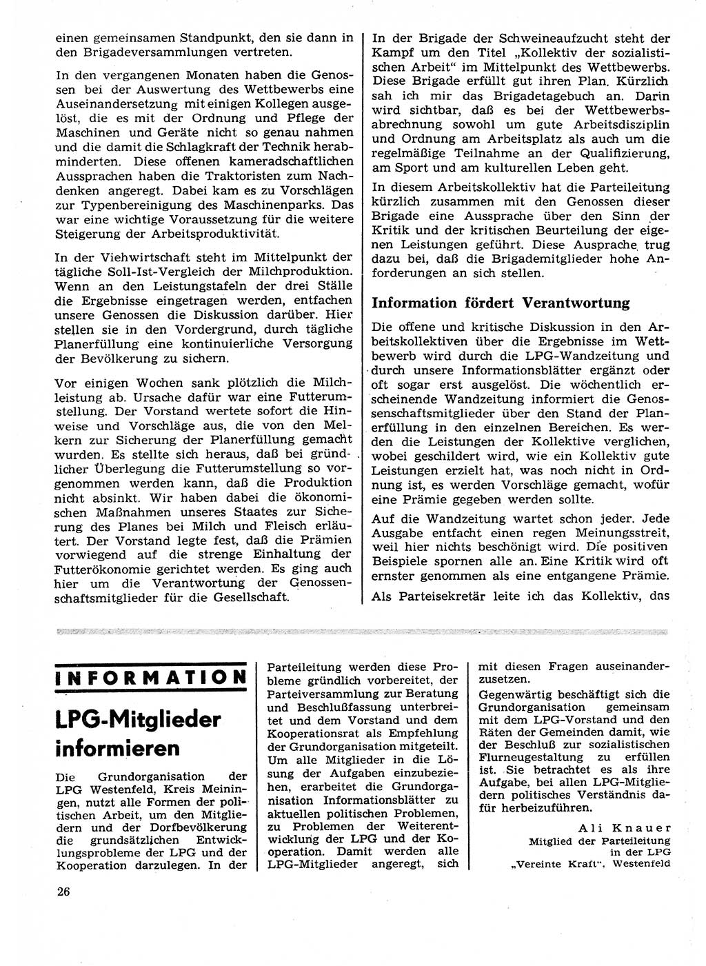 Neuer Weg (NW), Organ des Zentralkomitees (ZK) der SED (Sozialistische Einheitspartei Deutschlands) für Fragen des Parteilebens, 27. Jahrgang [Deutsche Demokratische Republik (DDR)] 1972, Seite 26 (NW ZK SED DDR 1972, S. 26)