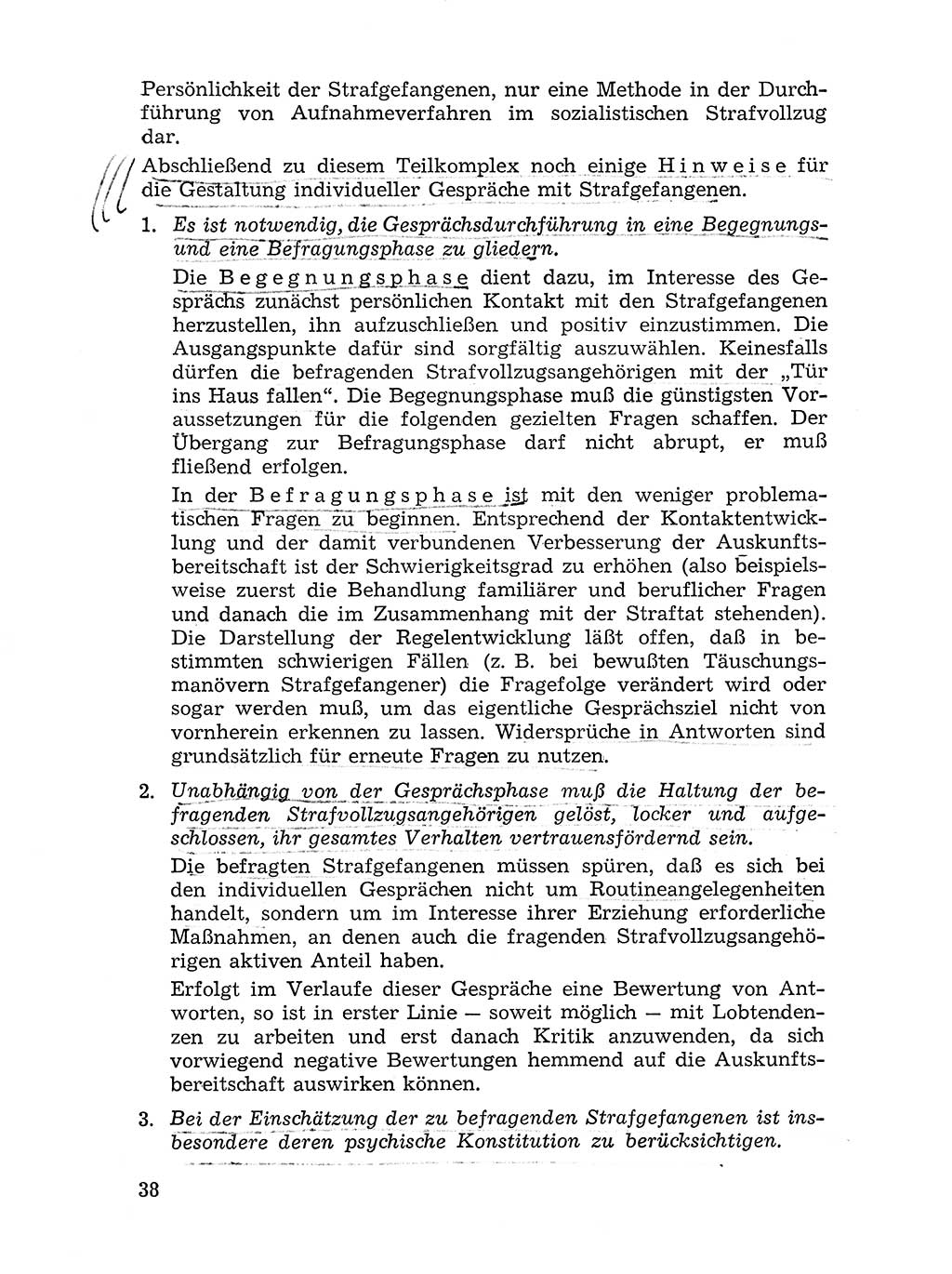 Sozialistischer Strafvollzug (SV) [Deutsche Demokratische Republik (DDR)] 1972, Seite 38 (Soz. SV DDR 1972, S. 38)