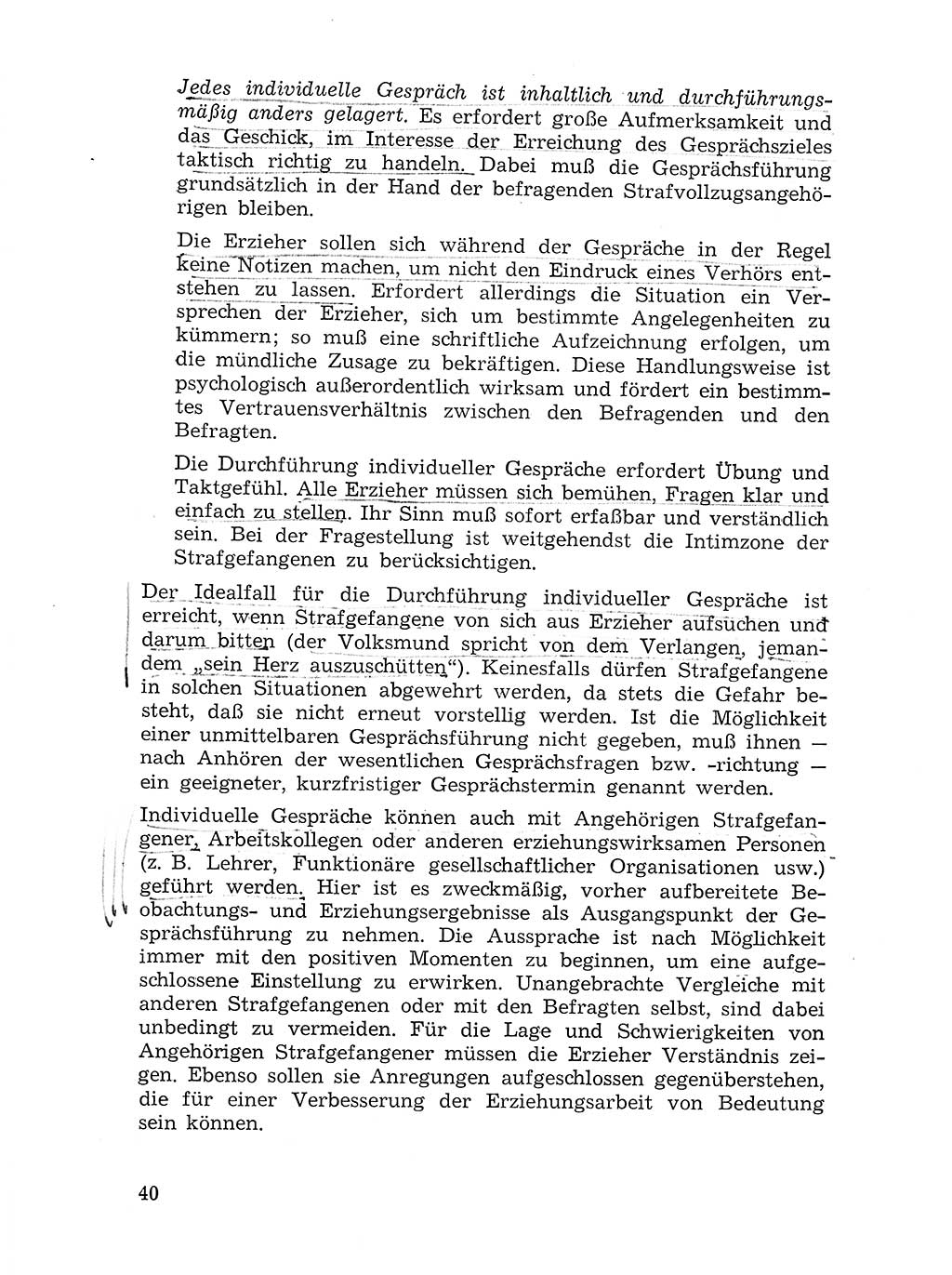Sozialistischer Strafvollzug (SV) [Deutsche Demokratische Republik (DDR)] 1972, Seite 40 (Soz. SV DDR 1972, S. 40)