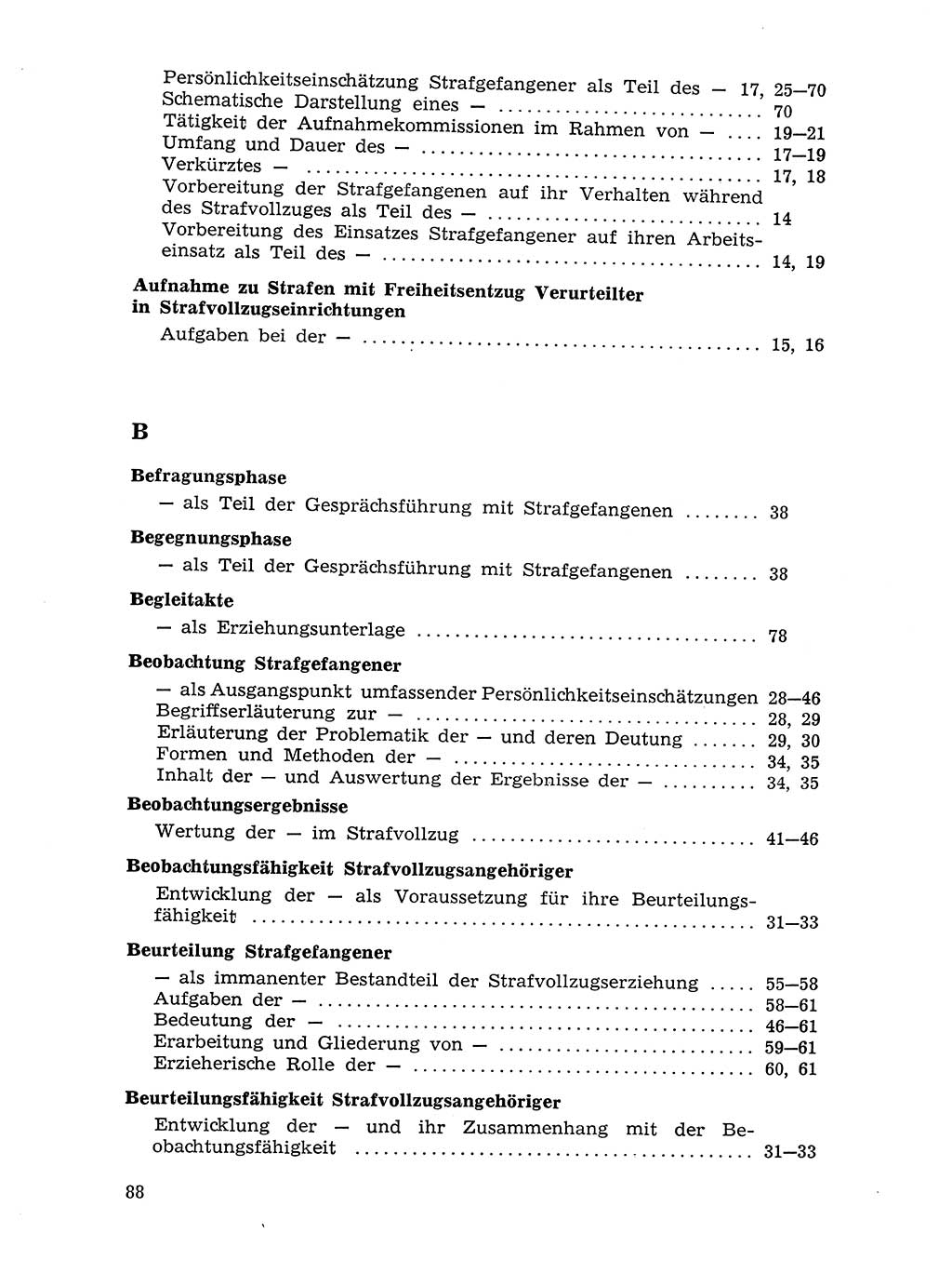 Sozialistischer Strafvollzug (SV) [Deutsche Demokratische Republik (DDR)] 1972, Seite 88 (Soz. SV DDR 1972, S. 88)