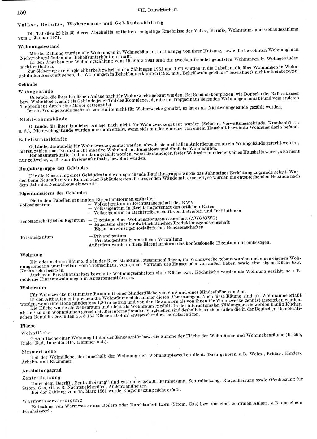 Statistisches Jahrbuch der Deutschen Demokratischen Republik (DDR) 1972, Seite 150 (Stat. Jb. DDR 1972, S. 150)