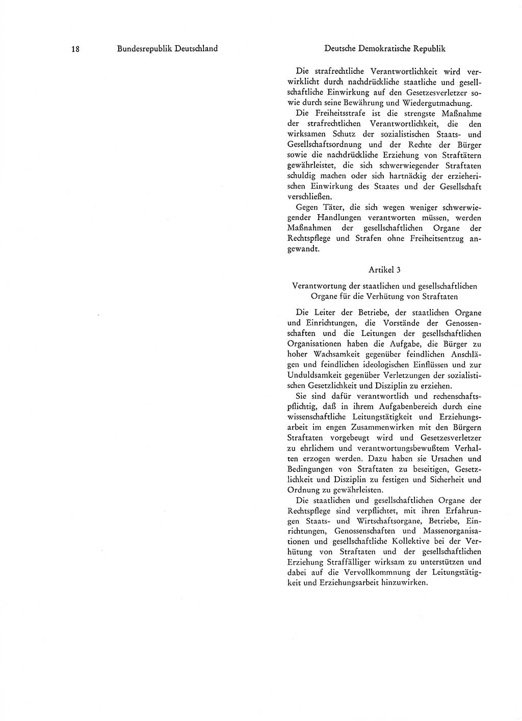 Strafgesetzgebung in Deutschland [Bundesrepublik Deutschland (BRD) und Deutsche Demokratische Republik (DDR)] 1972, Seite 18 (Str.-Ges. Dtl. StGB BRD DDR 1972, S. 18)