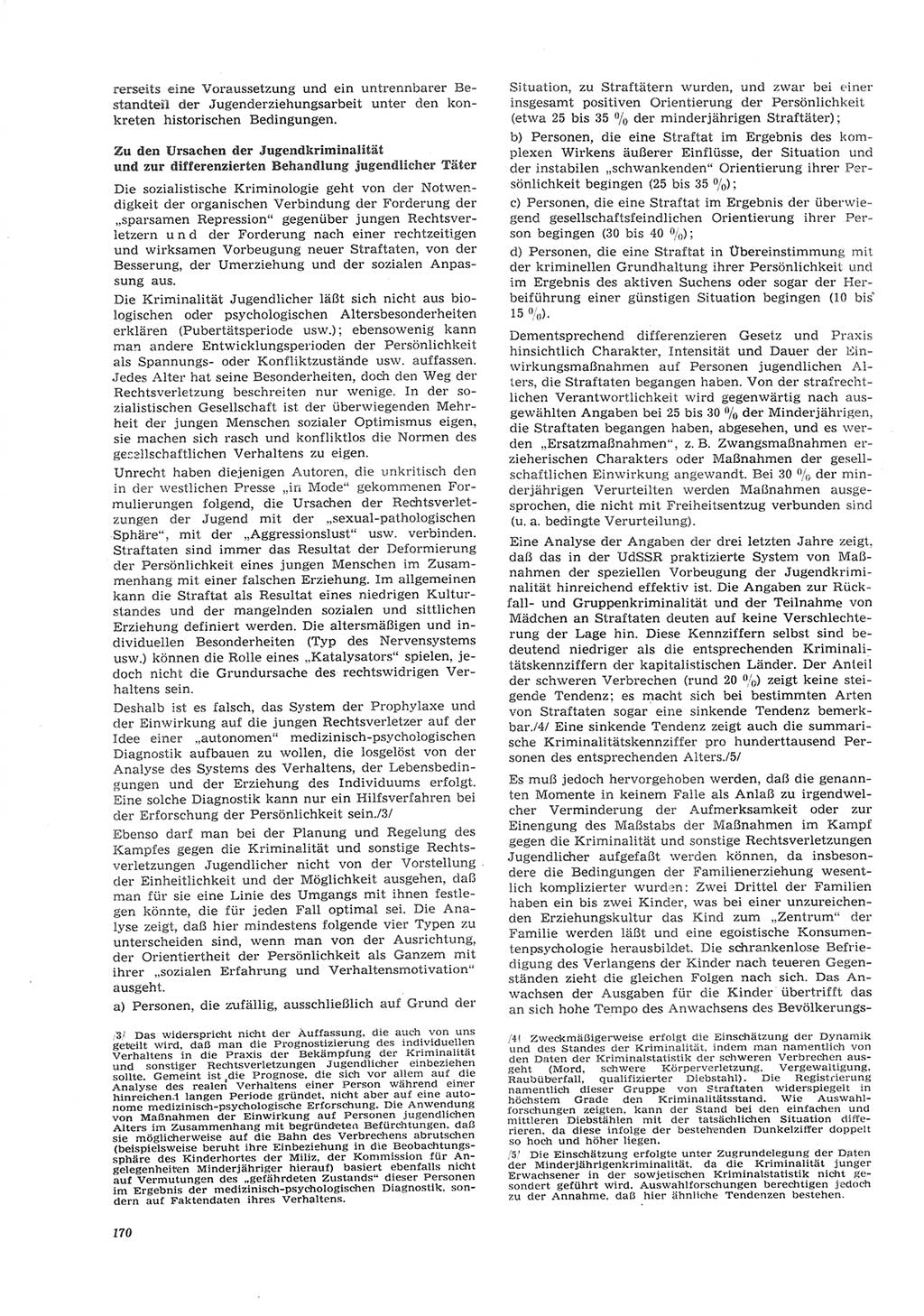 Neue Justiz (NJ), Zeitschrift für Recht und Rechtswissenschaft [Deutsche Demokratische Republik (DDR)], 26. Jahrgang 1972, Seite 170 (NJ DDR 1972, S. 170)