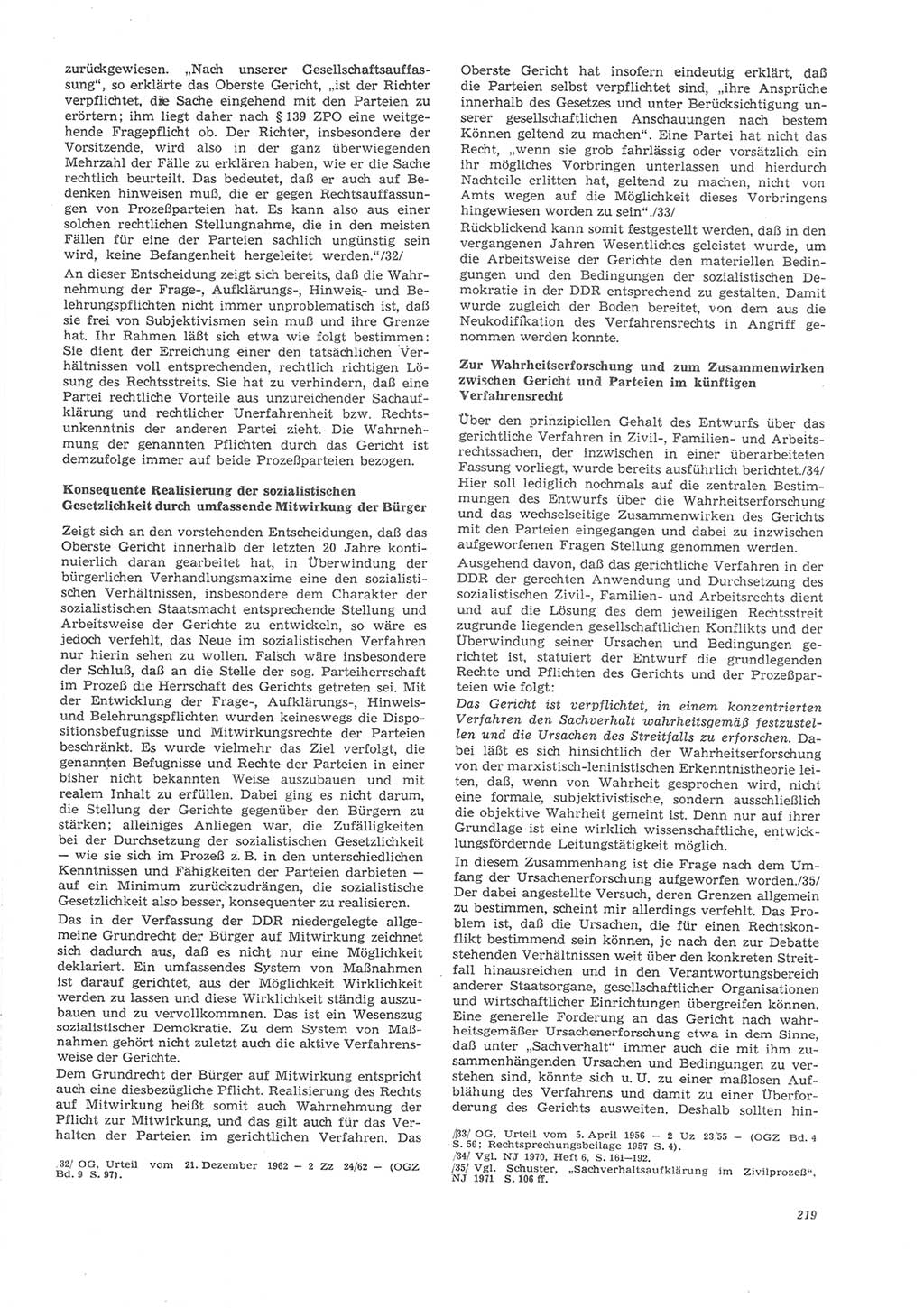 Neue Justiz (NJ), Zeitschrift für Recht und Rechtswissenschaft [Deutsche Demokratische Republik (DDR)], 26. Jahrgang 1972, Seite 219 (NJ DDR 1972, S. 219)