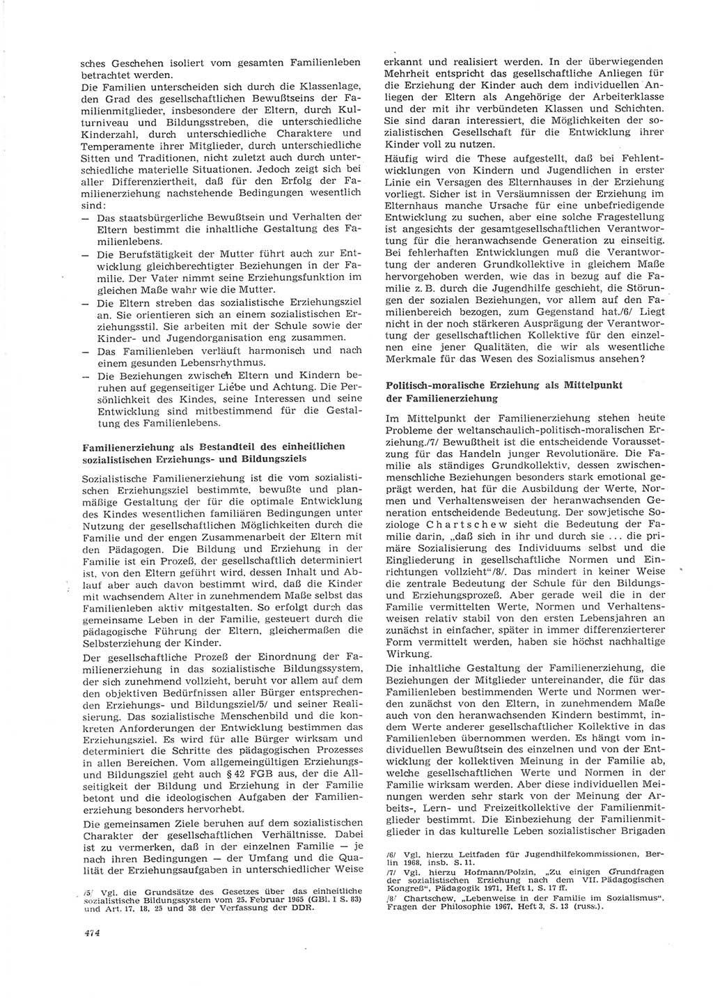 Neue Justiz (NJ), Zeitschrift für Recht und Rechtswissenschaft [Deutsche Demokratische Republik (DDR)], 26. Jahrgang 1972, Seite 474 (NJ DDR 1972, S. 474)