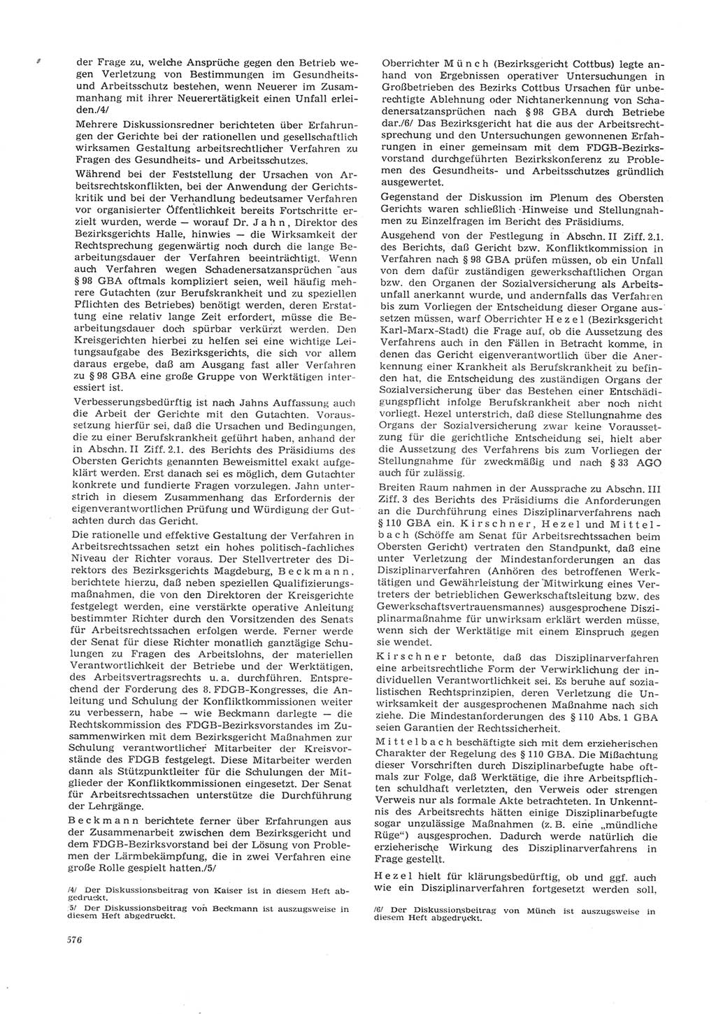 Neue Justiz (NJ), Zeitschrift für Recht und Rechtswissenschaft [Deutsche Demokratische Republik (DDR)], 26. Jahrgang 1972, Seite 576 (NJ DDR 1972, S. 576)