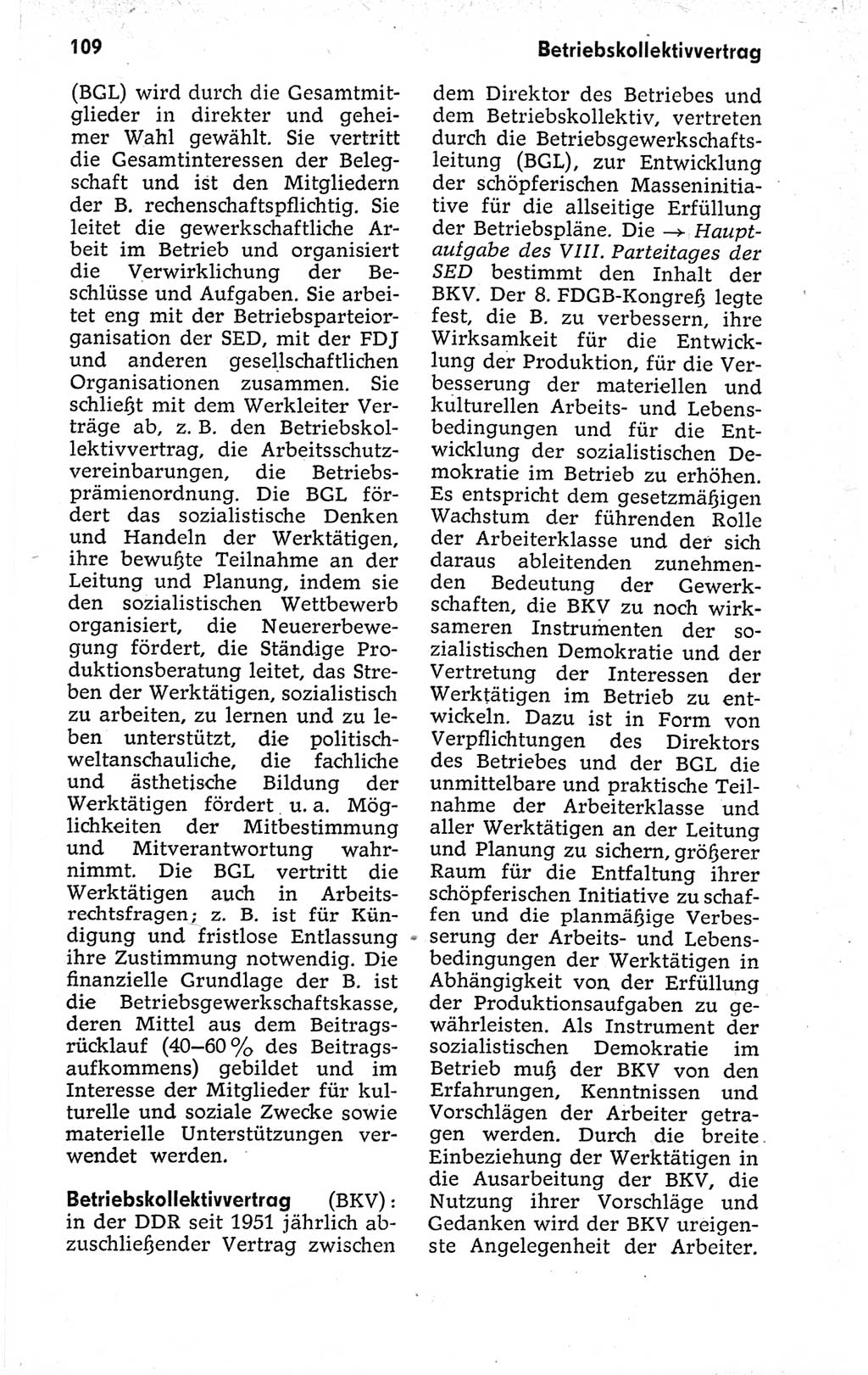 Kleines politisches Wörterbuch [Deutsche Demokratische Republik (DDR)] 1973, Seite 109 (Kl. pol. Wb. DDR 1973, S. 109)