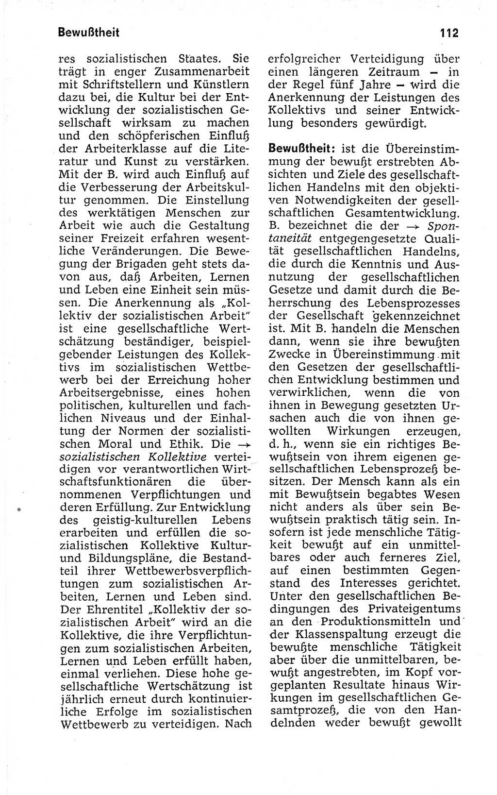 Kleines politisches Wörterbuch [Deutsche Demokratische Republik (DDR)] 1973, Seite 112 (Kl. pol. Wb. DDR 1973, S. 112)