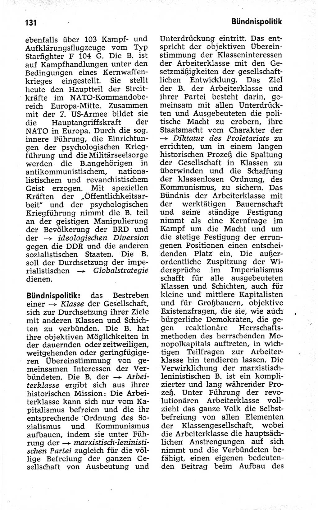 Kleines politisches Wörterbuch [Deutsche Demokratische Republik (DDR)] 1973, Seite 131 (Kl. pol. Wb. DDR 1973, S. 131)