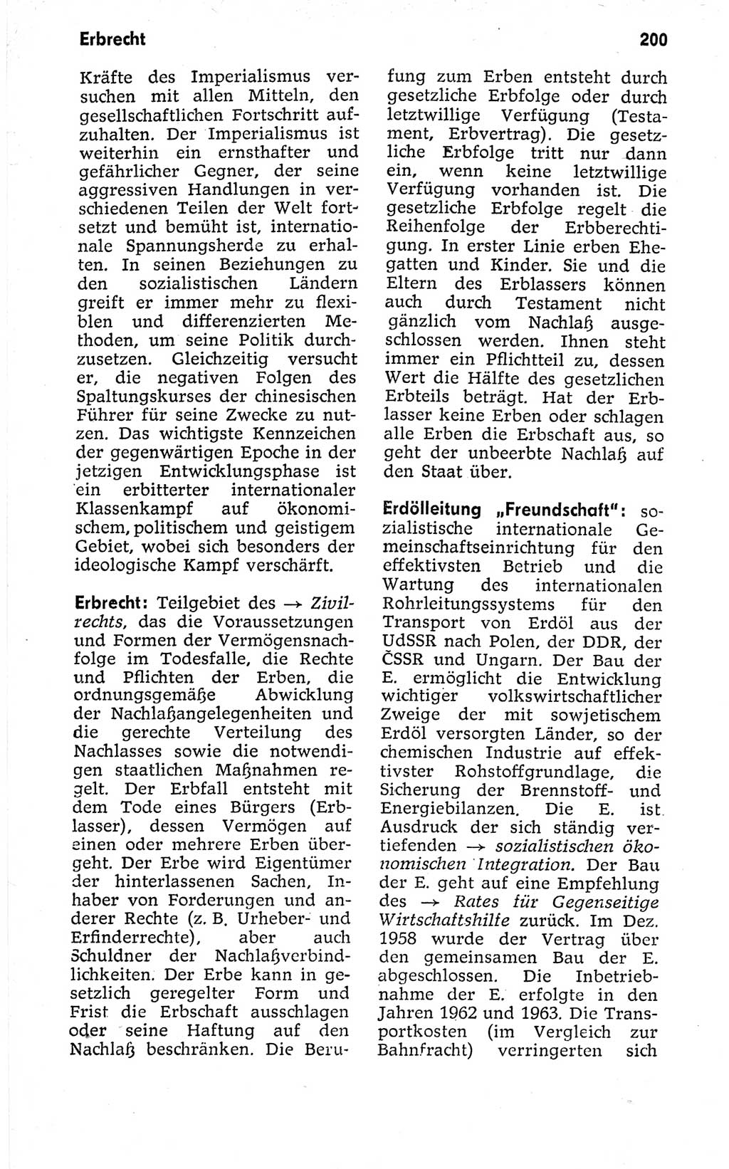 Kleines politisches Wörterbuch [Deutsche Demokratische Republik (DDR)] 1973, Seite 200 (Kl. pol. Wb. DDR 1973, S. 200)