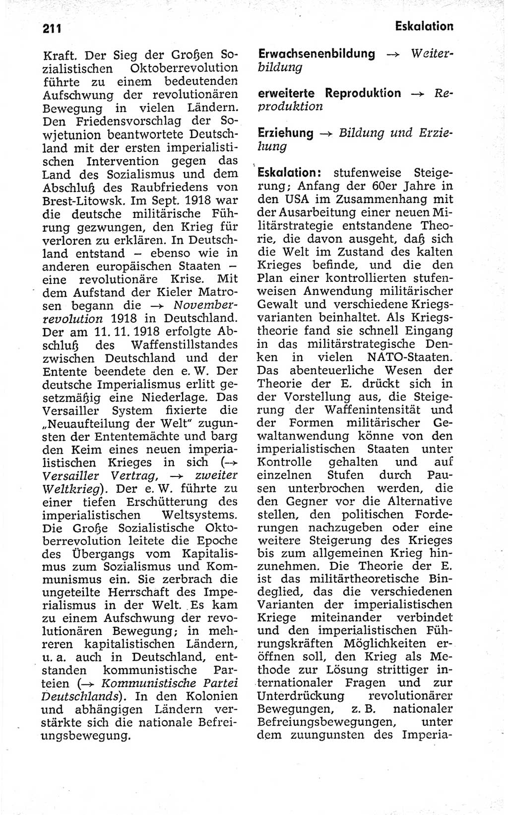 Kleines politisches Wörterbuch [Deutsche Demokratische Republik (DDR)] 1973, Seite 211 (Kl. pol. Wb. DDR 1973, S. 211)