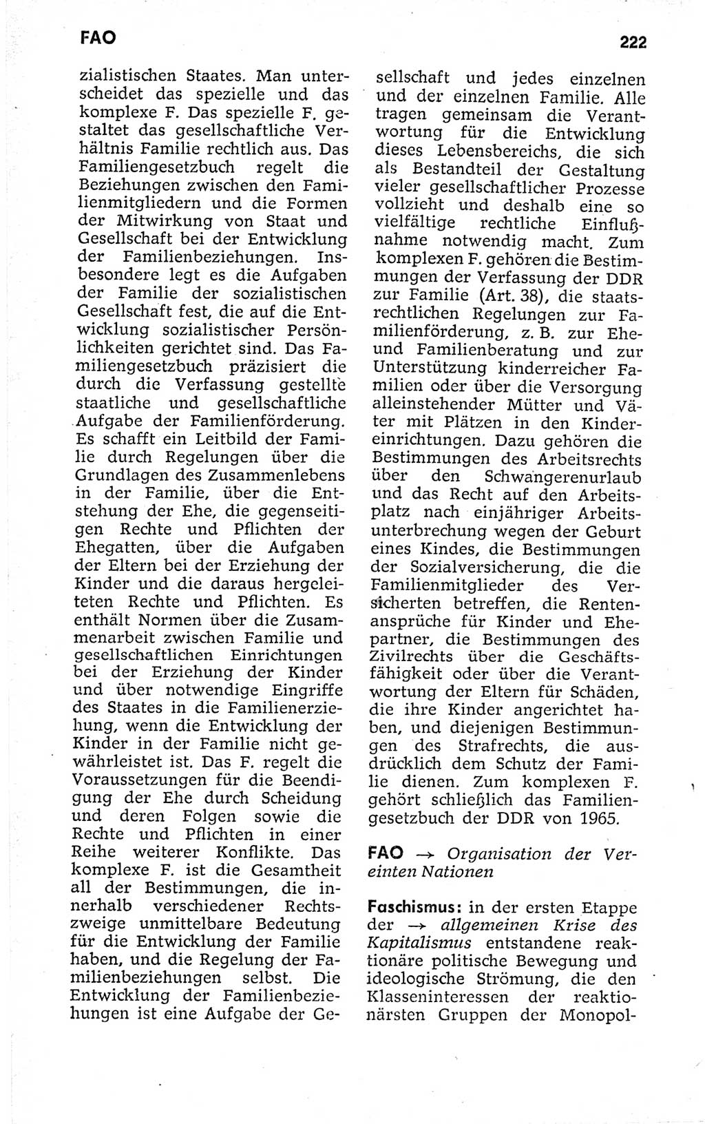 Kleines politisches Wörterbuch [Deutsche Demokratische Republik (DDR)] 1973, Seite 222 (Kl. pol. Wb. DDR 1973, S. 222)