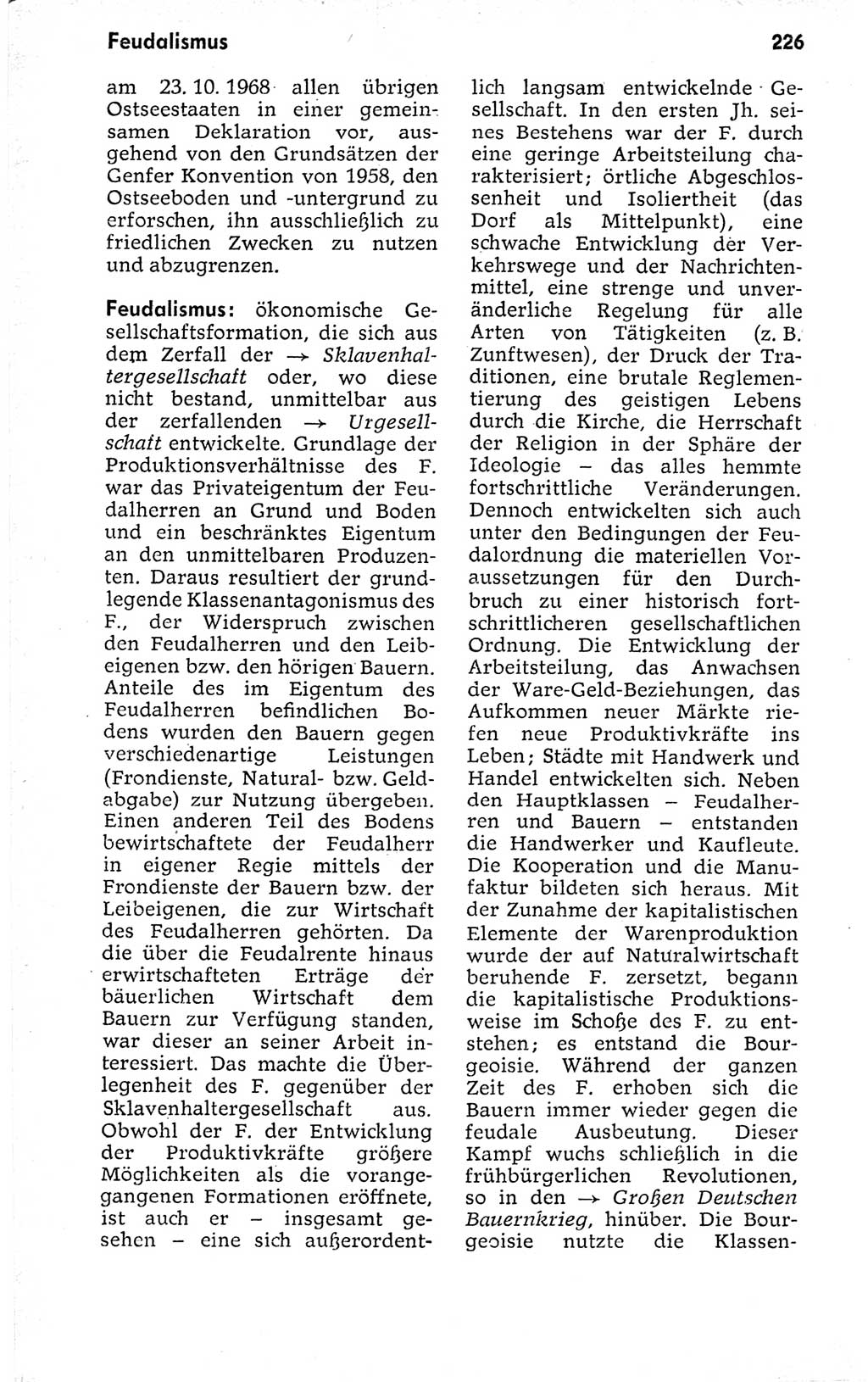 Kleines politisches Wörterbuch [Deutsche Demokratische Republik (DDR)] 1973, Seite 226 (Kl. pol. Wb. DDR 1973, S. 226)