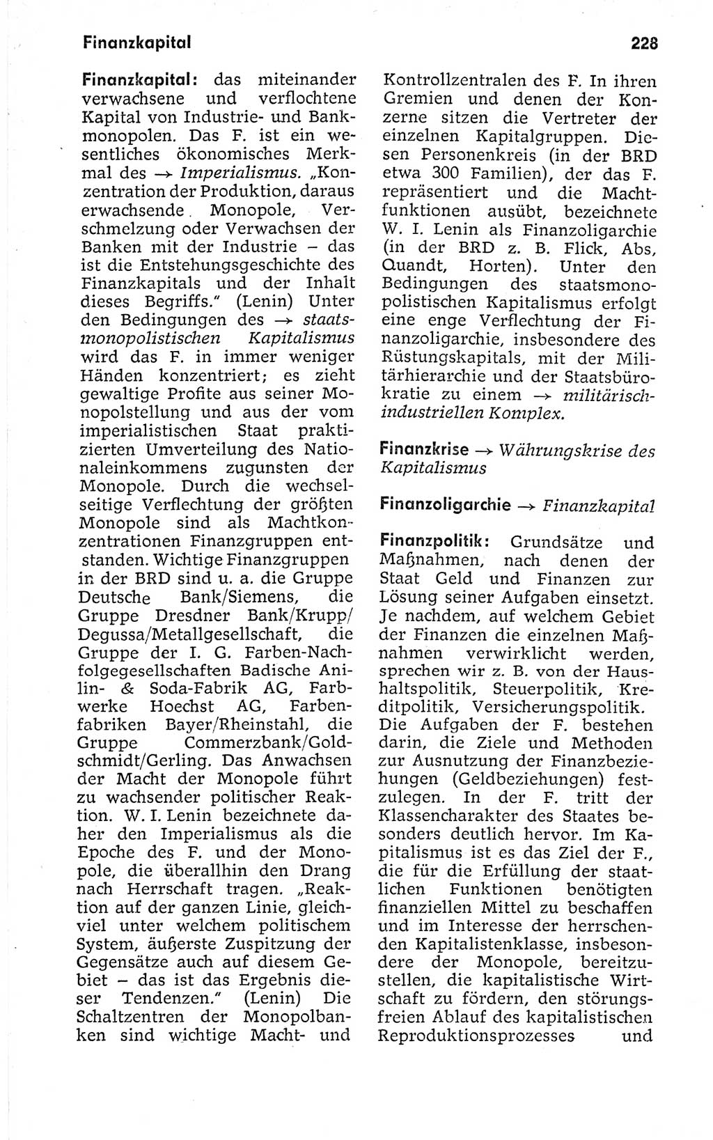 Kleines politisches Wörterbuch [Deutsche Demokratische Republik (DDR)] 1973, Seite 228 (Kl. pol. Wb. DDR 1973, S. 228)