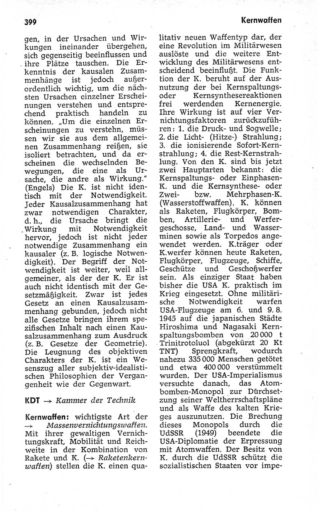 Kleines politisches Wörterbuch [Deutsche Demokratische Republik (DDR)] 1973, Seite 399 (Kl. pol. Wb. DDR 1973, S. 399)