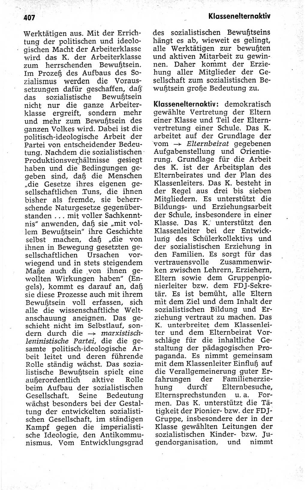 Kleines politisches Wörterbuch [Deutsche Demokratische Republik (DDR)] 1973, Seite 407 (Kl. pol. Wb. DDR 1973, S. 407)