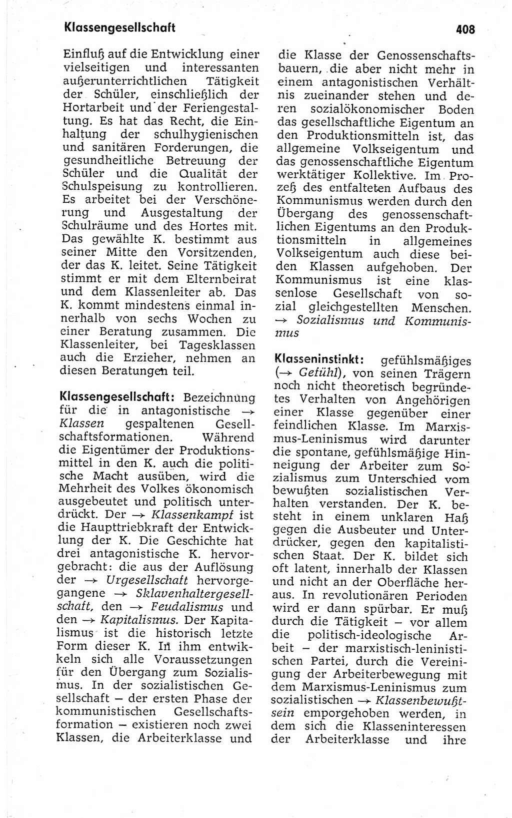 Kleines politisches Wörterbuch [Deutsche Demokratische Republik (DDR)] 1973, Seite 408 (Kl. pol. Wb. DDR 1973, S. 408)