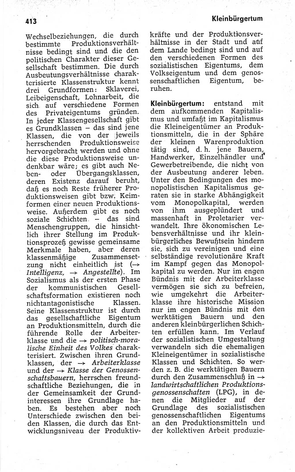 Kleines politisches Wörterbuch [Deutsche Demokratische Republik (DDR)] 1973, Seite 413 (Kl. pol. Wb. DDR 1973, S. 413)