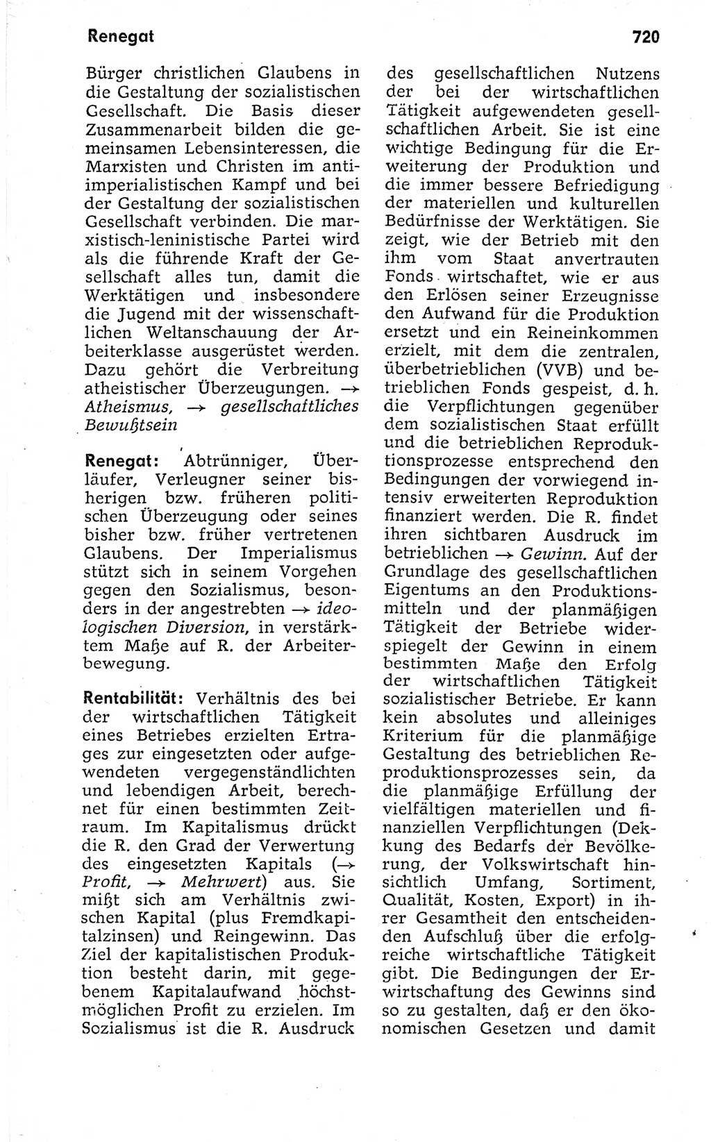 Kleines politisches Wörterbuch [Deutsche Demokratische Republik (DDR)] 1973, Seite 720 (Kl. pol. Wb. DDR 1973, S. 720)
