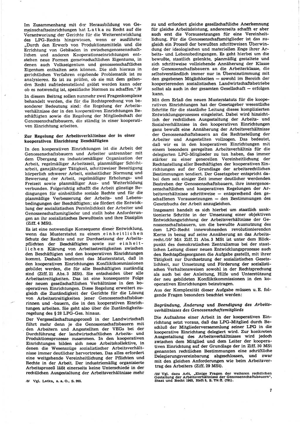 Neue Justiz (NJ), Zeitschrift für Recht und Rechtswissenschaft [Deutsche Demokratische Republik (DDR)], 27. Jahrgang 1973, Seite 7 (NJ DDR 1973, S. 7)