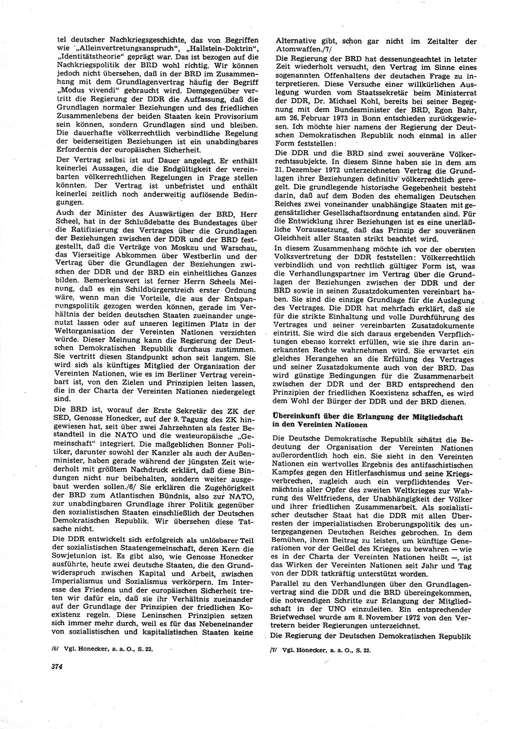 Neue Justiz (NJ), Zeitschrift für Recht und Rechtswissenschaft [Deutsche Demokratische Republik (DDR)], 27. Jahrgang 1973, Seite 374 (NJ DDR 1973, S. 374)