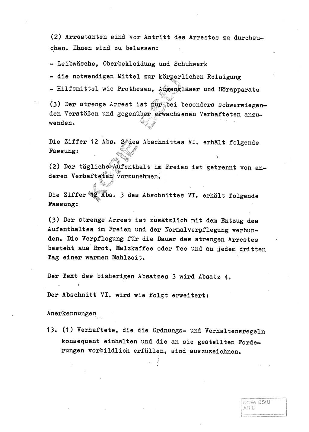 2. Änderung zur Gemeinsamen Anweisung vom 8.11.1968 über die Durchführung der Untersuchungshaft (Untersuchungshaftvollzugsordnung) - UHVO - vom 20. November 1974 [Deutsche Demokratische Republik (DDR)], Der Generalstaatsanwalt der Deutschen Demokratischen Republik, Der Minister für Staatssicherheit, Der Minister des Innern und Chef der Deutschen Volkspolizei, 20.11.1974, Seite 2 (2. Änd. UHVO DDR /68 1974, S. 2)