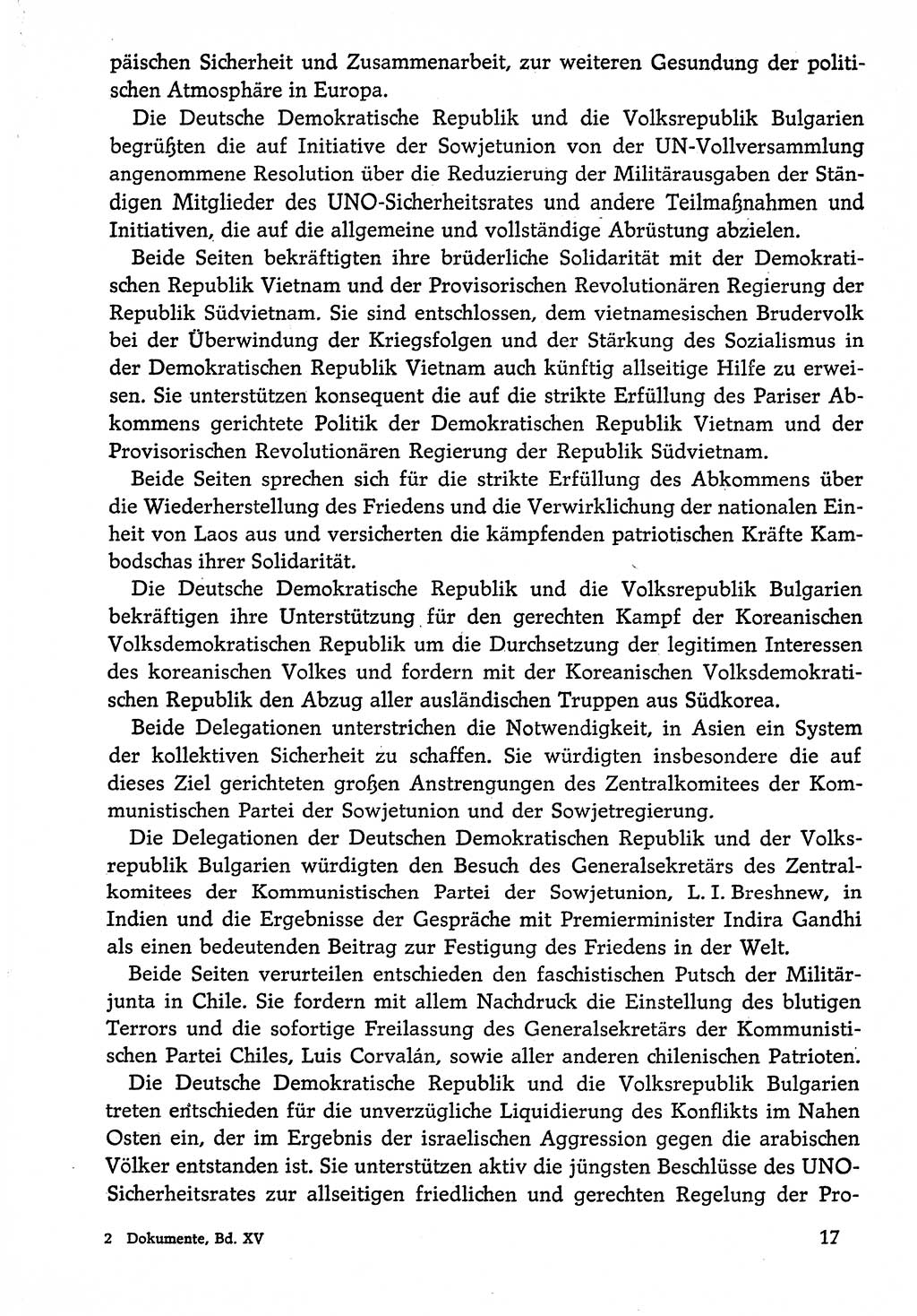 Dokumente der Sozialistischen Einheitspartei Deutschlands (SED) [Deutsche Demokratische Republik (DDR)] 1974-1975, Seite 17 (Dok. SED DDR 1978, Bd. ⅩⅤ, S. 17)