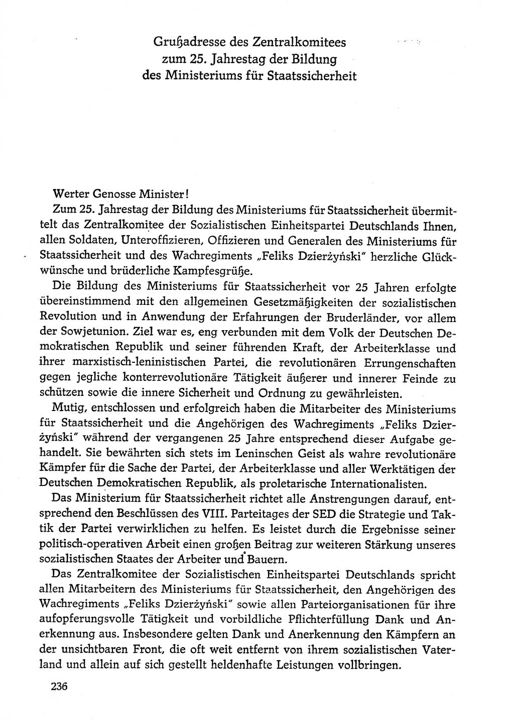 Dokumente der Sozialistischen Einheitspartei Deutschlands (SED) [Deutsche Demokratische Republik (DDR)] 1974-1975, Seite 236 (Dok. SED DDR 1978, Bd. ⅩⅤ, S. 236)