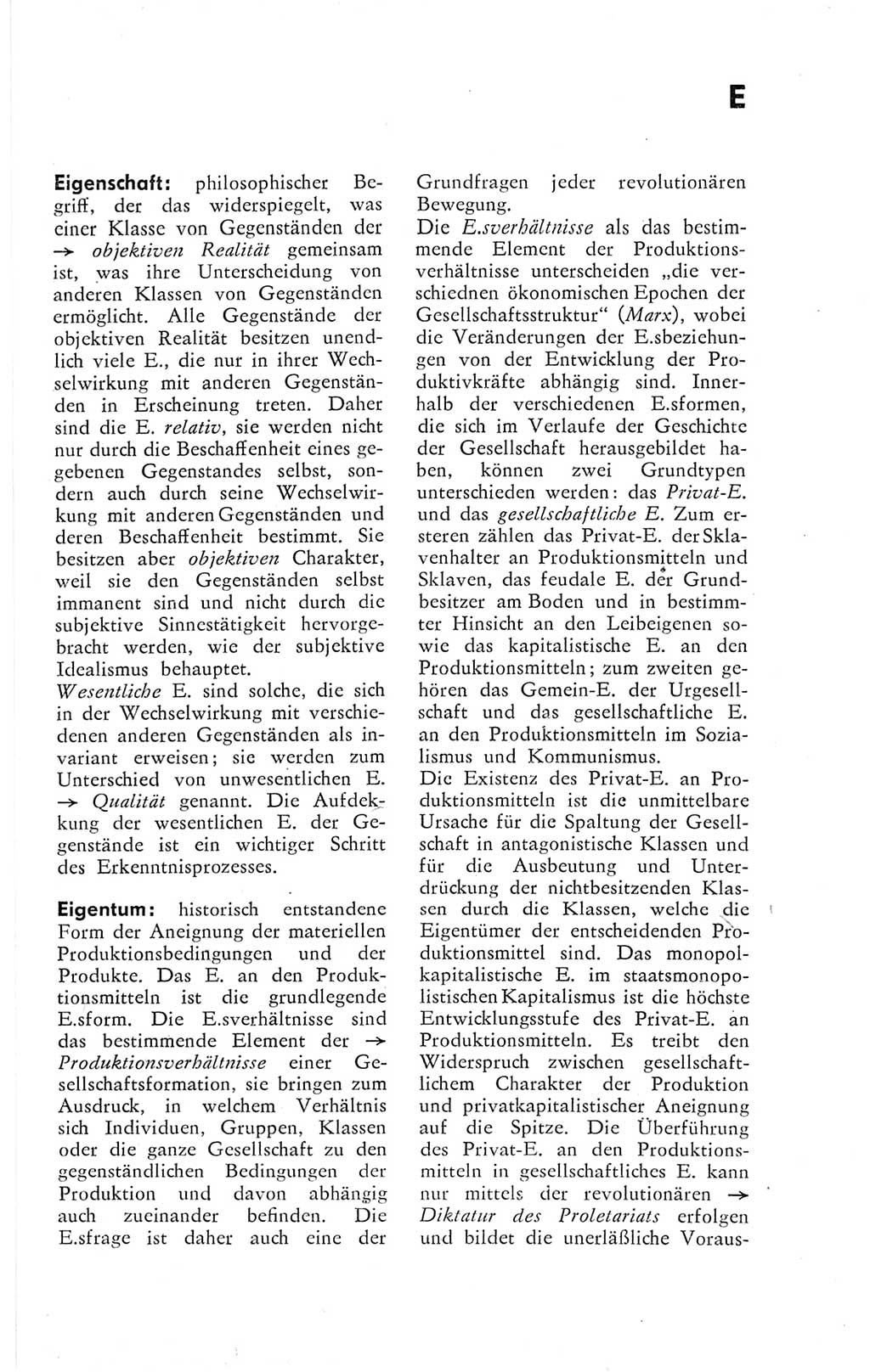 Kleines Wörterbuch der marxistisch-leninistischen Philosophie [Deutsche Demokratische Republik (DDR)] 1974, Seite 73 (Kl. Wb. ML Phil. DDR 1974, S. 73)