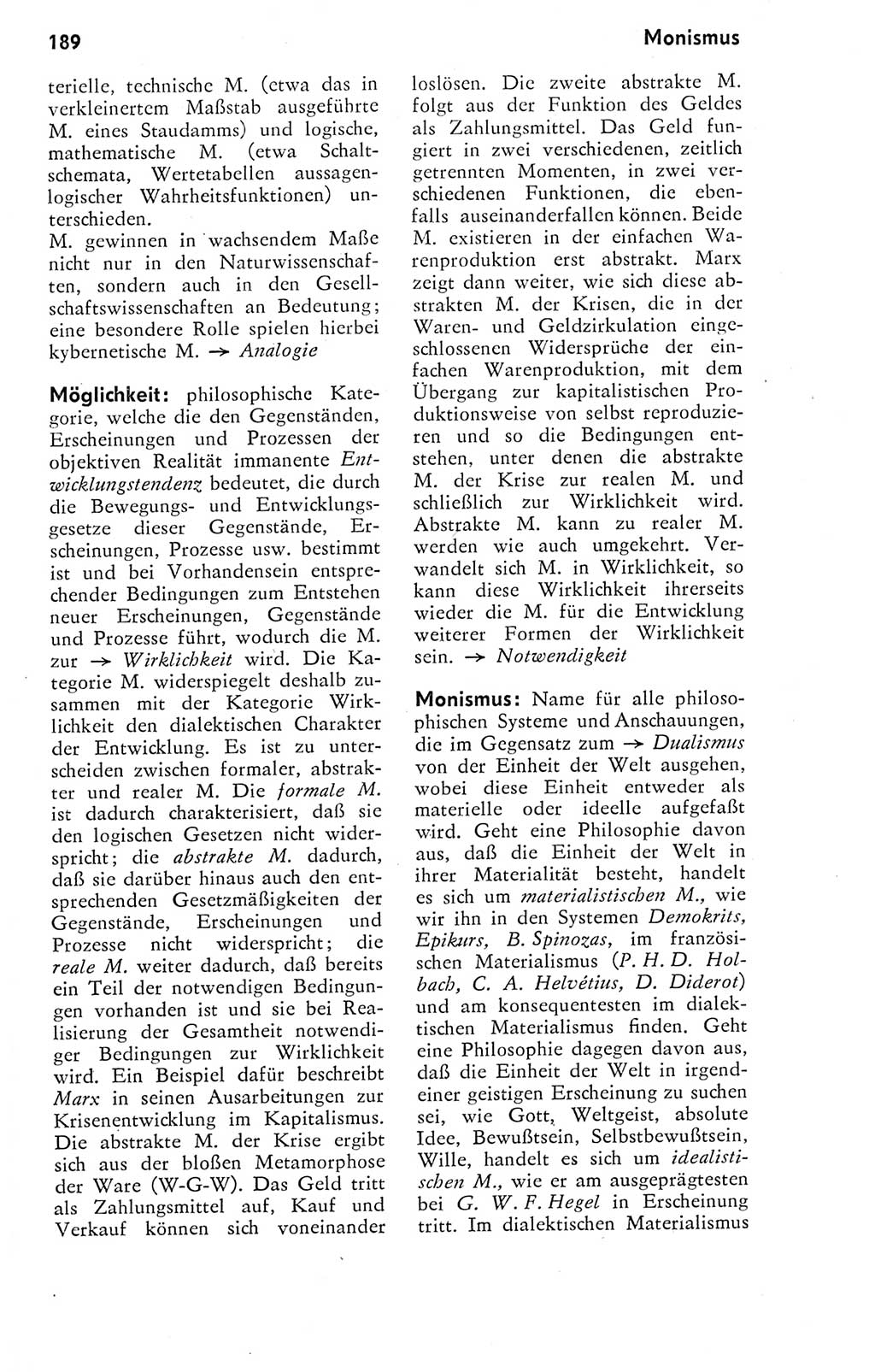 Kleines Wörterbuch der marxistisch-leninistischen Philosophie [Deutsche Demokratische Republik (DDR)] 1974, Seite 174 (Kl. Wb. ML Phil. DDR 1974, S. 174)