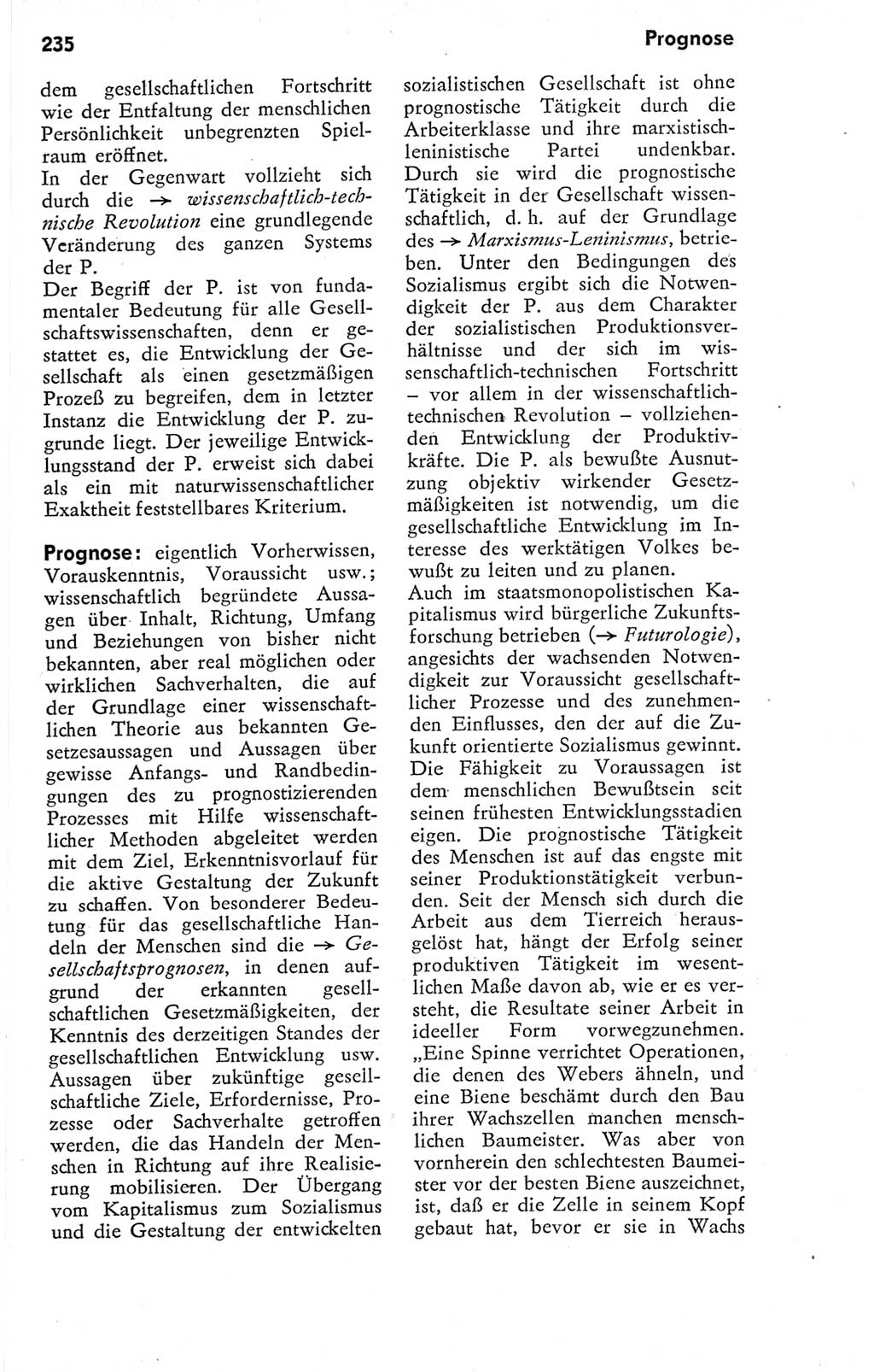 Kleines Wörterbuch der marxistisch-leninistischen Philosophie [Deutsche Demokratische Republik (DDR)] 1974, Seite 235 (Kl. Wb. ML Phil. DDR 1974, S. 235)