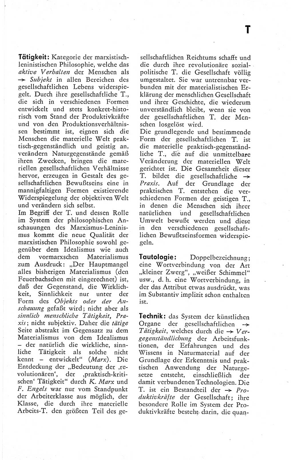 Kleines Wörterbuch der marxistisch-leninistischen Philosophie [Deutsche Demokratische Republik (DDR)] 1974, Seite 277 (Kl. Wb. ML Phil. DDR 1974, S. 277)