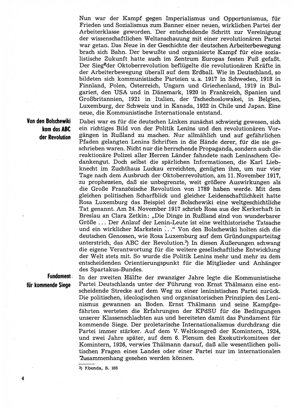 Neuer Weg (NW), Organ des Zentralkomitees (ZK) der SED (Sozialistische Einheitspartei Deutschlands) für Fragen des Parteilebens, 29. Jahrgang [Deutsche Demokratische Republik (DDR)] 1974, Seite 4 (NW ZK SED DDR 1974, S. 4)