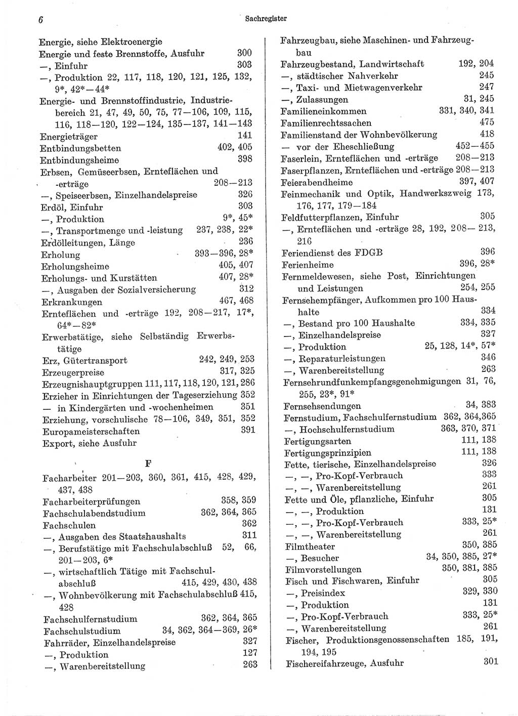Statistisches Jahrbuch der Deutschen Demokratischen Republik (DDR) 1974, Seite 6 (Stat. Jb. DDR 1974, S. 6)