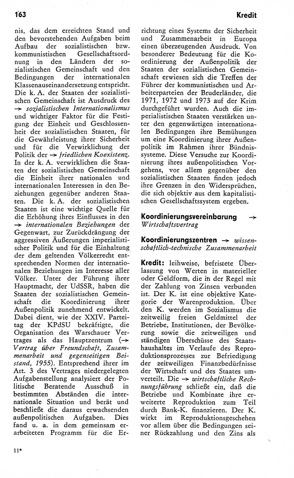 Wörterbuch zum sozialistischen Staat [Deutsche Demokratische Republik (DDR)] 1974, Seite 163 (Wb. soz. St. DDR 1974, S. 163)