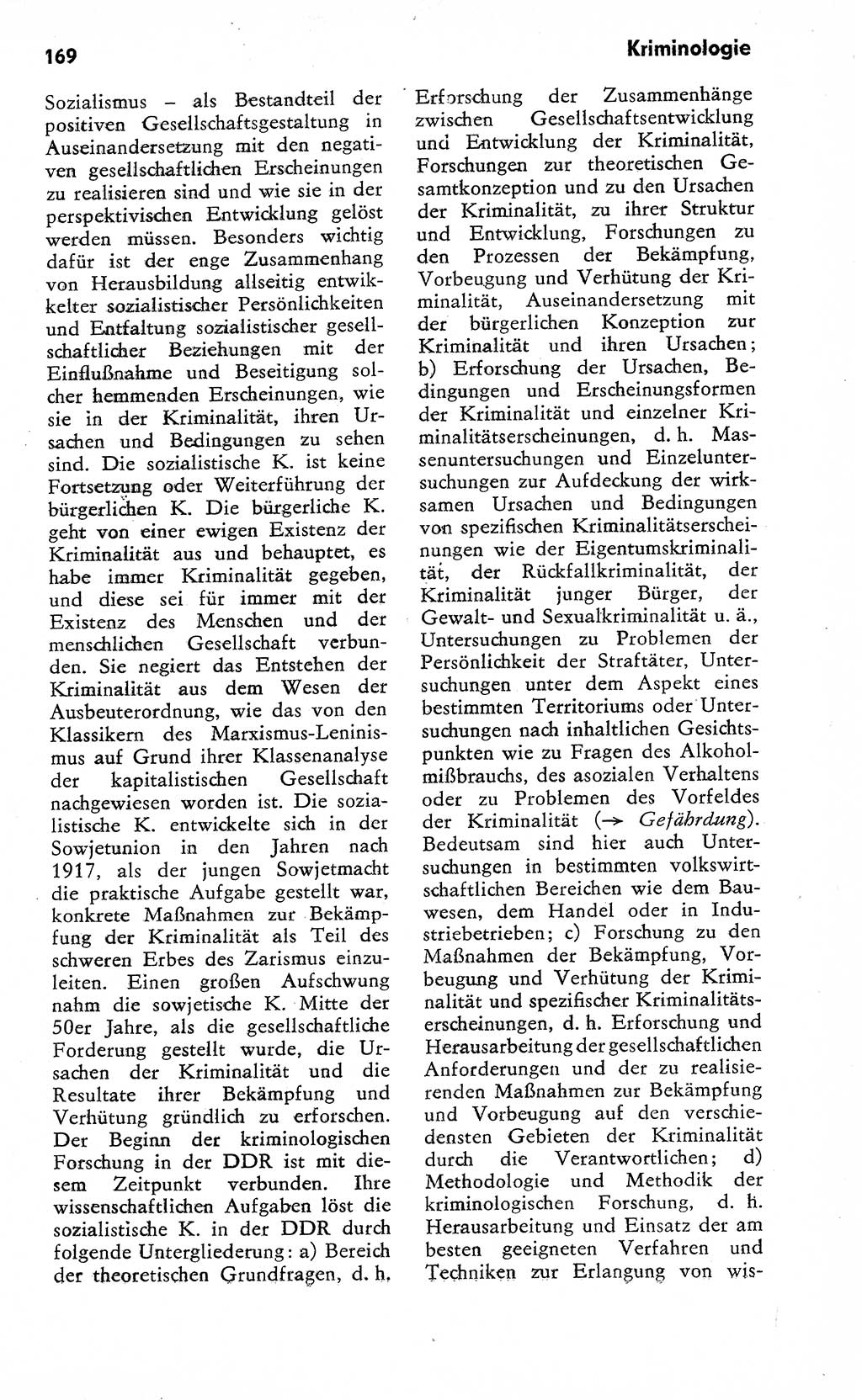 Wörterbuch zum sozialistischen Staat [Deutsche Demokratische Republik (DDR)] 1974, Seite 169 (Wb. soz. St. DDR 1974, S. 169)