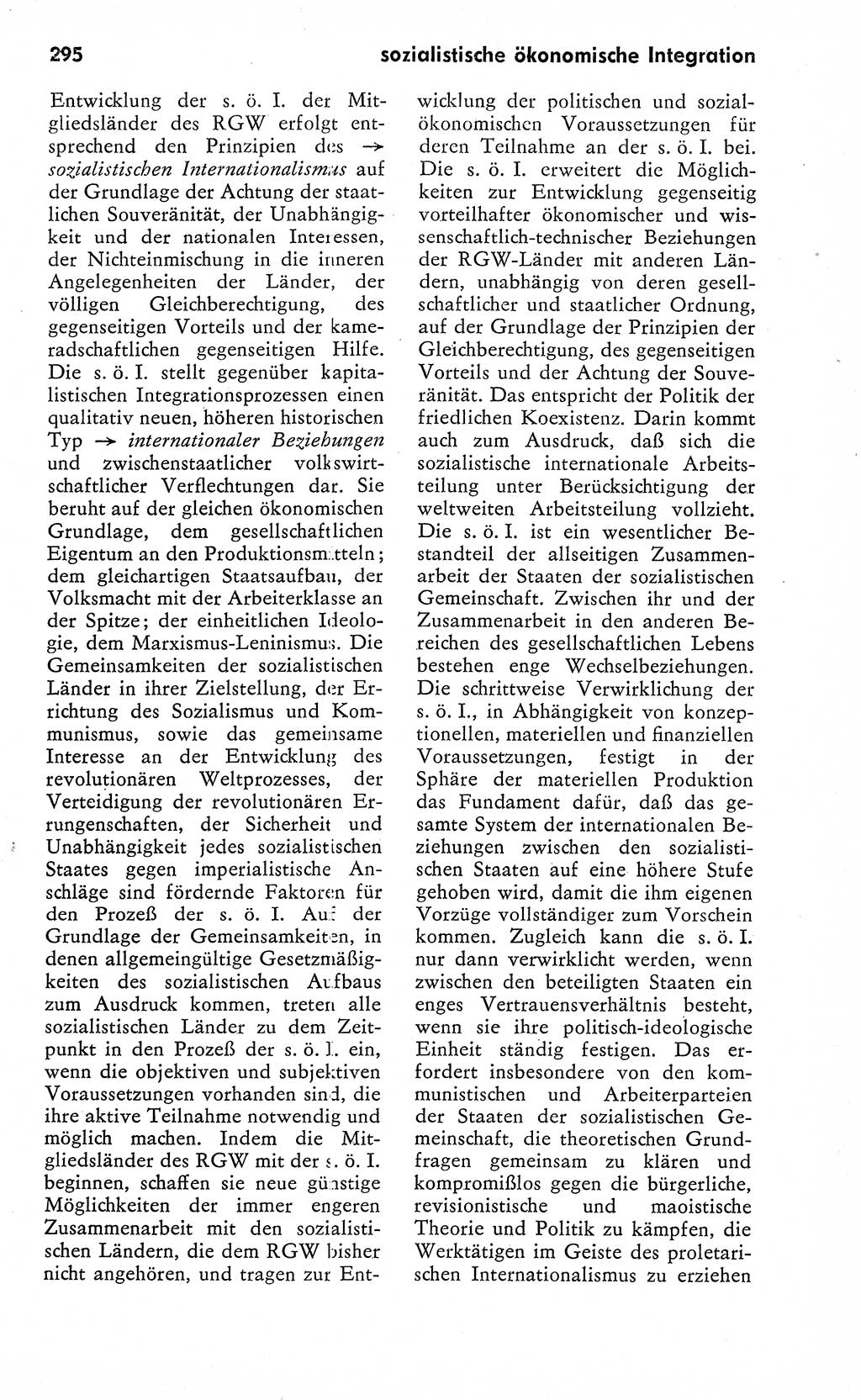 Wörterbuch zum sozialistischen Staat [Deutsche Demokratische Republik (DDR)] 1974, Seite 295 (Wb. soz. St. DDR 1974, S. 295)
